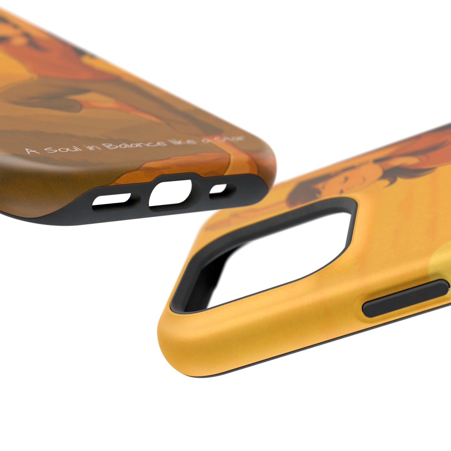 A Soul in Balance iPhone Case | Impact Resistant Cover | SoulfulYarn Collection | Mindful Yoga Art for iPhone