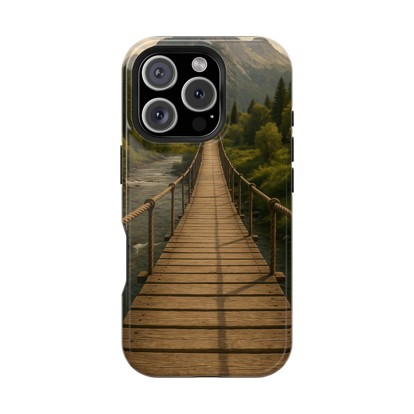 Bridge to Serenity iPhone Case | SoulfulYarn Collection | Nature Pathway Design for iPhone