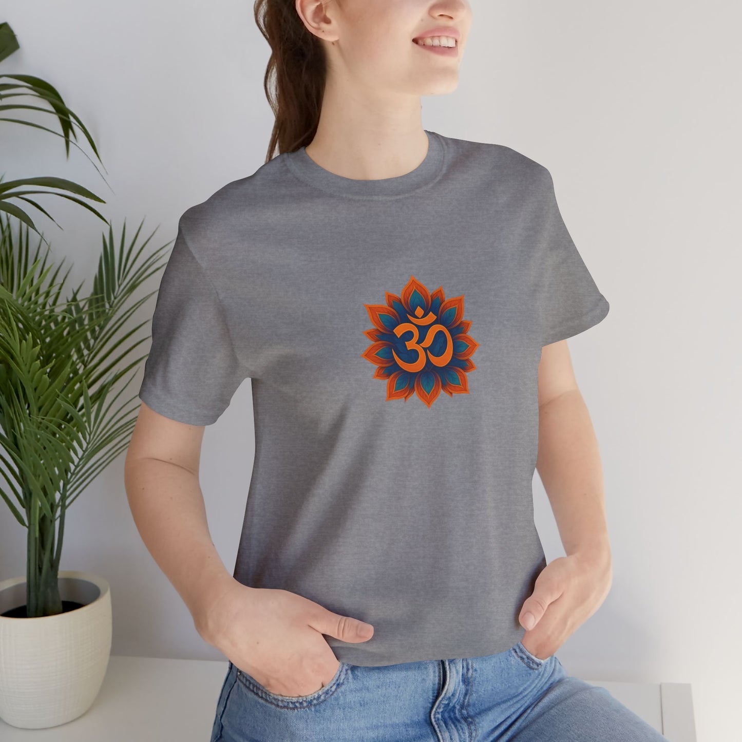 Om Lotus T-Shirt | Spiritual Symbol Tee | Sacred Geometry Shirt | Unisex Yoga Shirt | Meditation Clothing for Men and Women