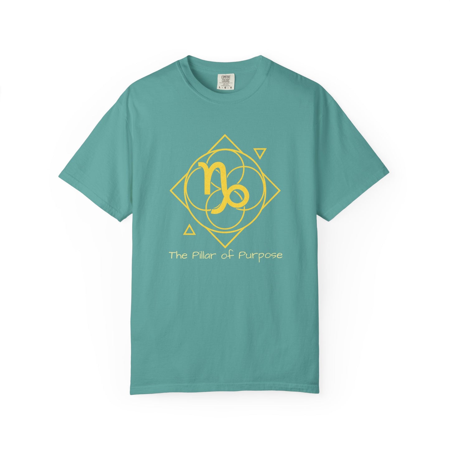 Capricorn Sacred Geometry T-Shirt | The Pillar of Purpose Tee in 13 different Colors | Astrology Gift