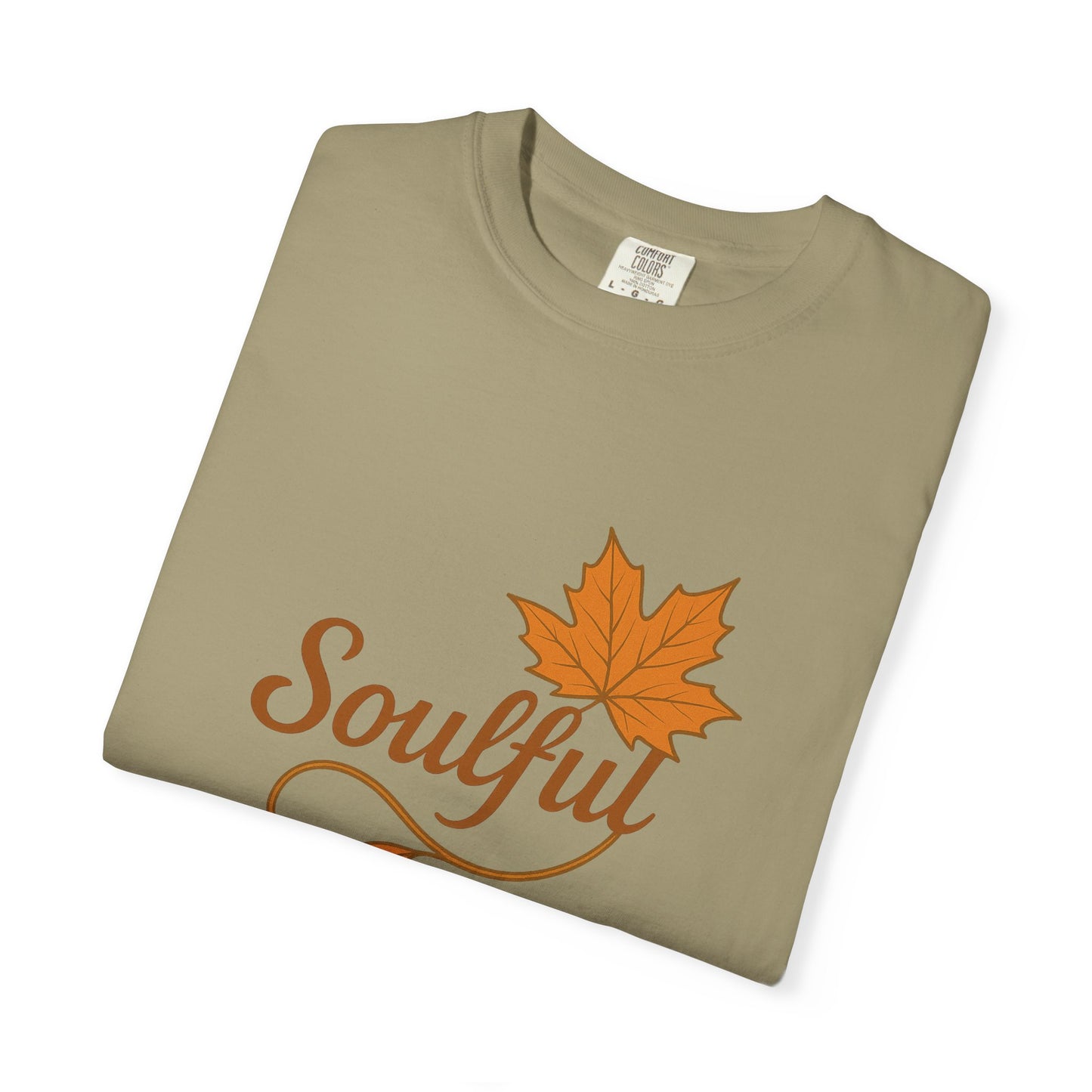Soulful Maple Leaf T-Shirt | 100% Ring-Spun US Cotton | Autumn Spirit Tee | Nature Lover Gift | Grounded. Grateful. Glowing. | Spiritual Fall Totem Shirt