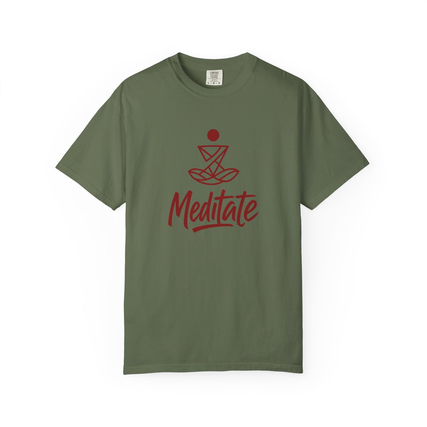Meditate T-Shirt | 100% ring-spun US cotton | Spiritual Yoga Tee | Mindfulness Shirt | I Am Meditating Top
