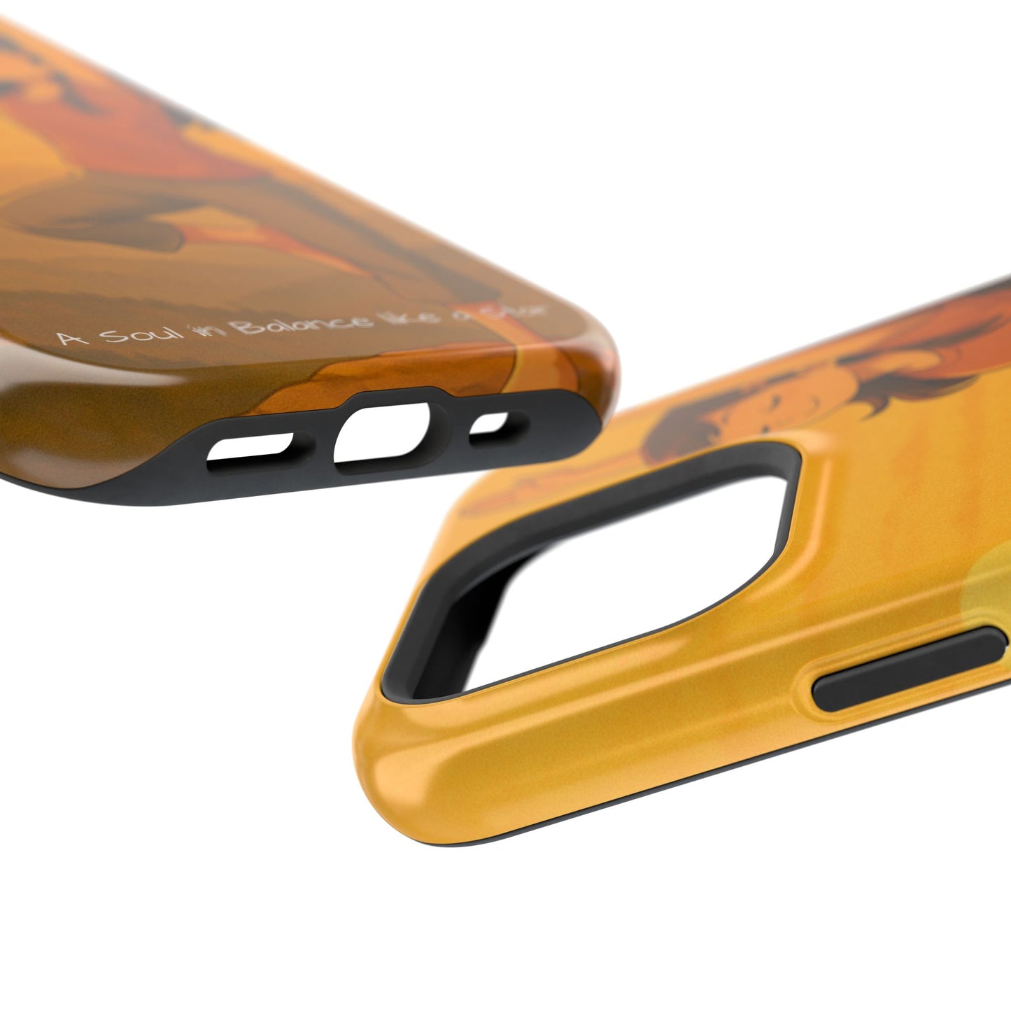 A Soul in Balance iPhone Case | Impact Resistant Cover | SoulfulYarn Collection | Mindful Yoga Art for iPhone