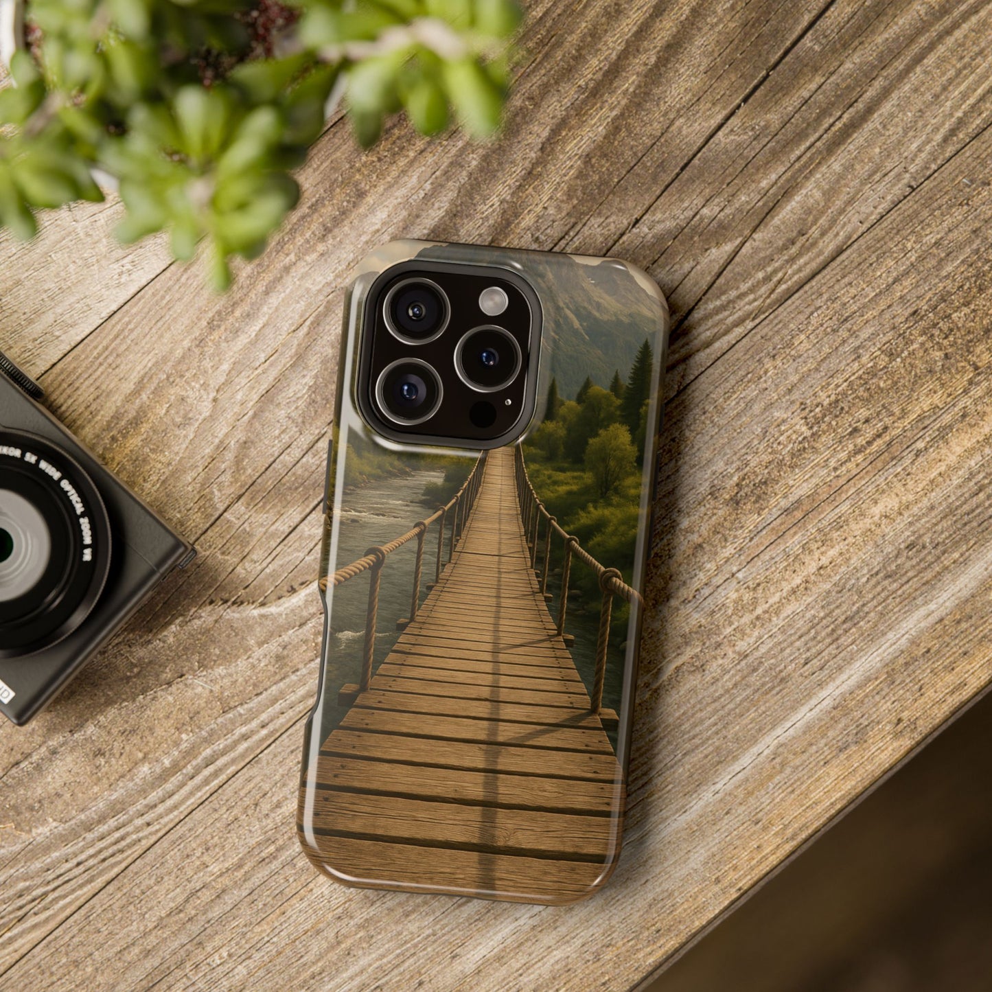 Bridge to Serenity iPhone Case | SoulfulYarn Collection | Nature Pathway Design for iPhone