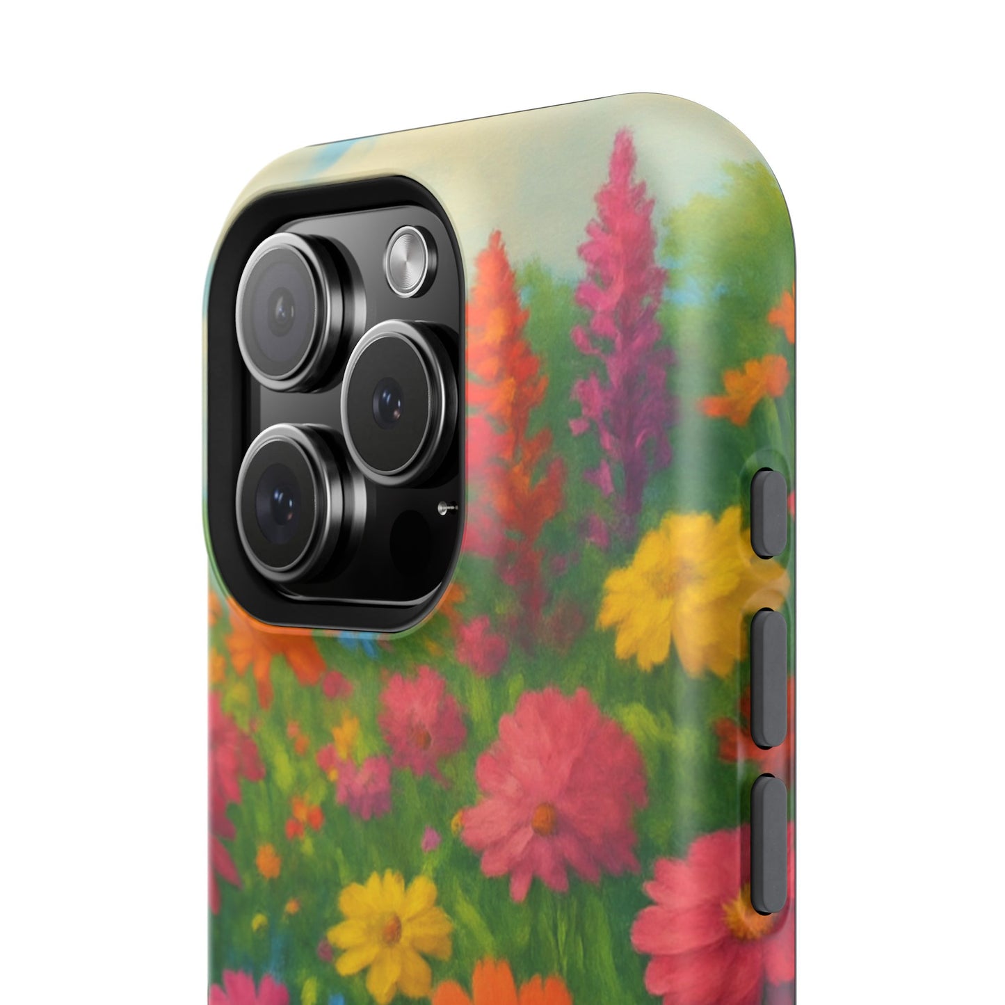 Blooming Garden iPhone Case I Impact Resistant Cover | SoulfulYarn Collection | Vibrant Floral Art for iPhone