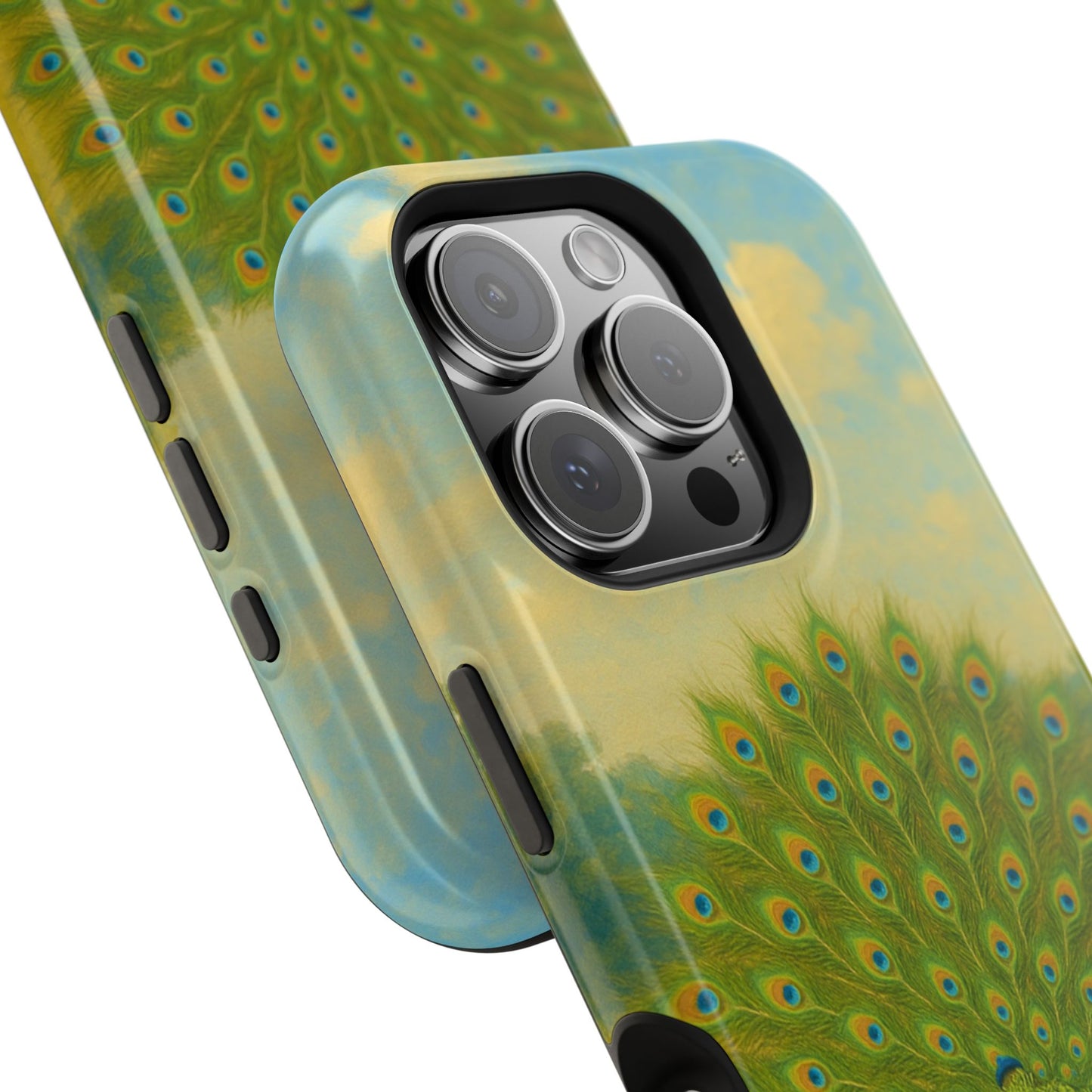 Peacock Art iPhone Case I Impact-Resistant Cover | SoulfulYarn Collection | Elegant Wildlife Design for iPhone