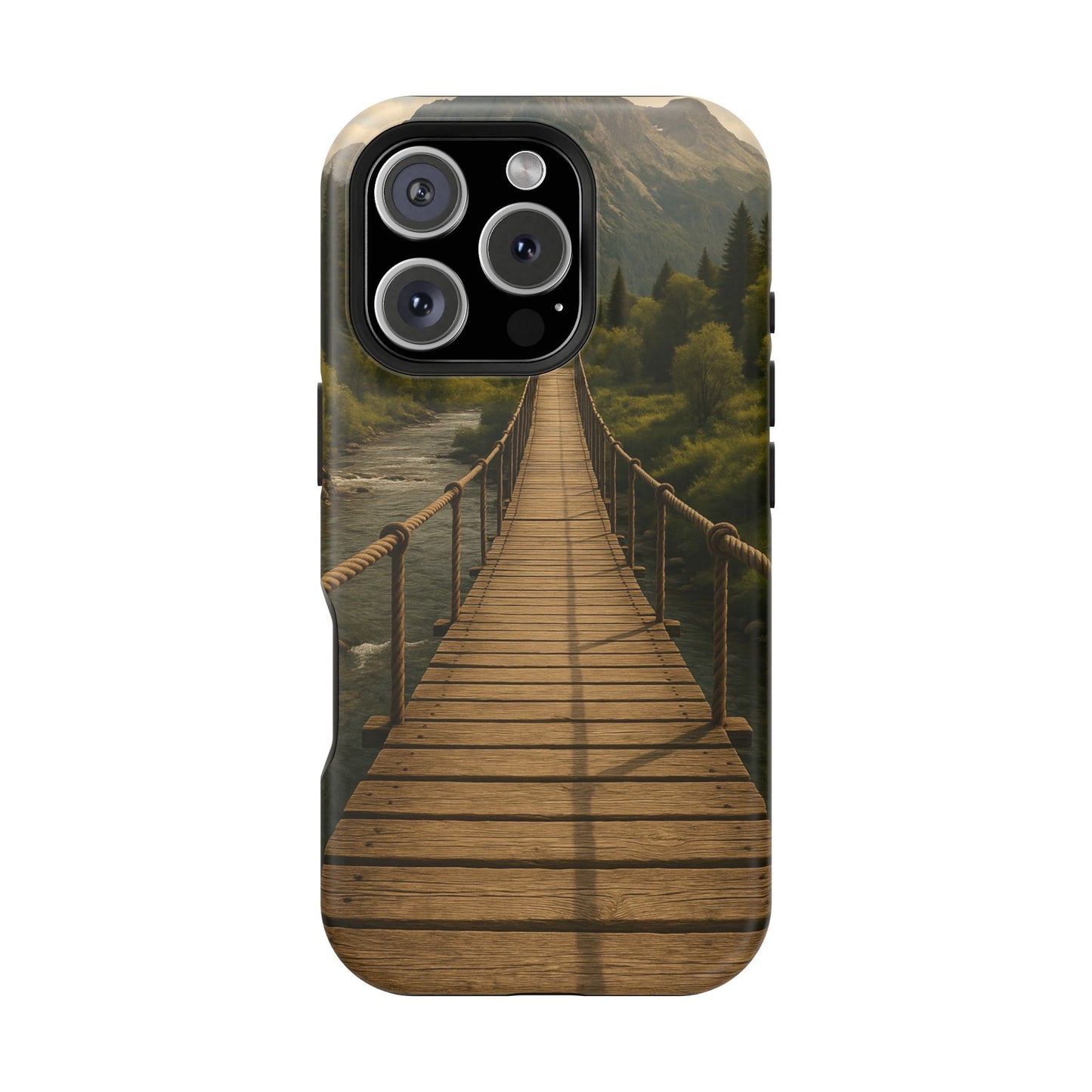 Bridge to Serenity iPhone Case | SoulfulYarn Collection | Nature Pathway Design for iPhone