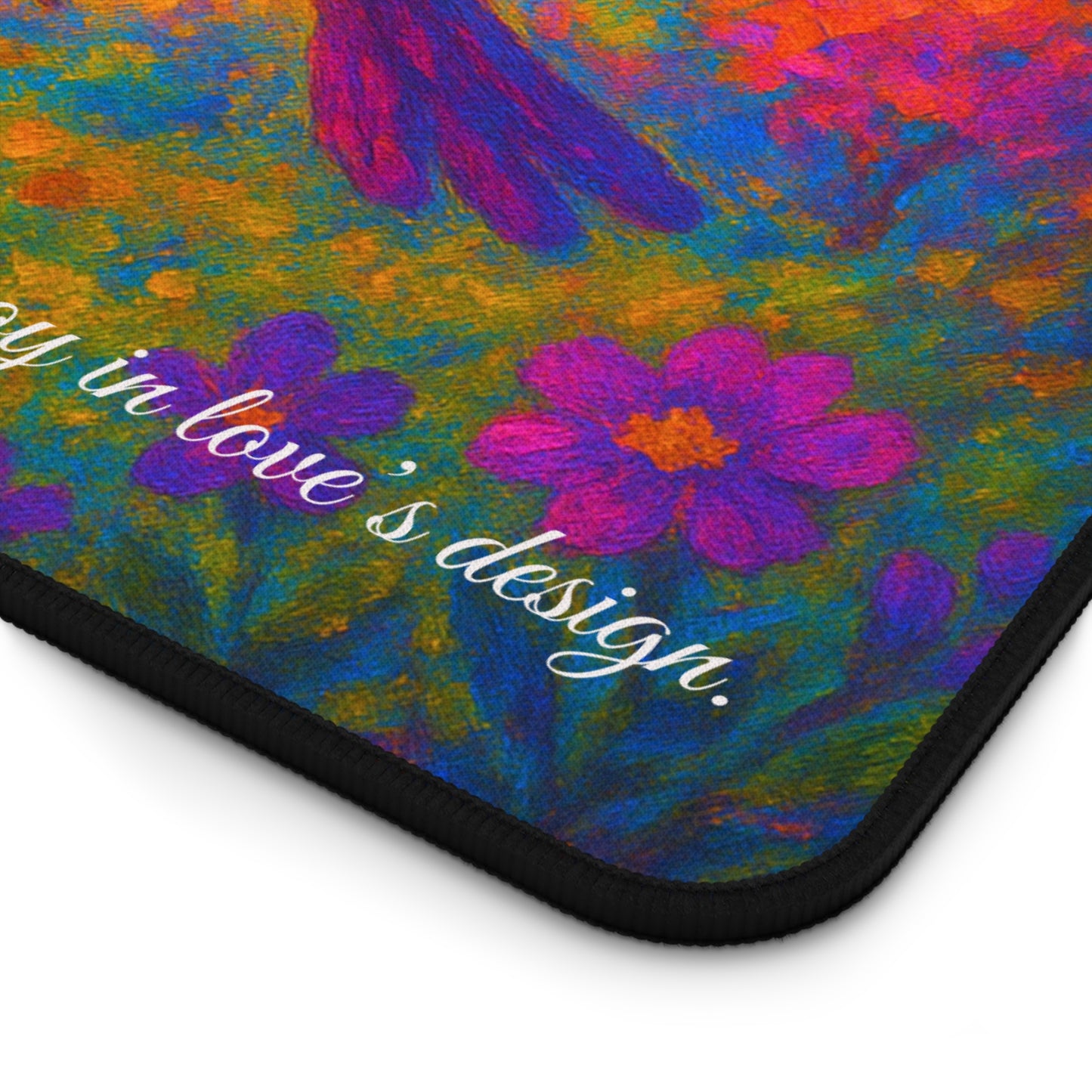 When Birds Fall in Love Desk Mat I Romantic Nature Design I SoulfulYarn Gift for Writers, Students, and Dreamers
