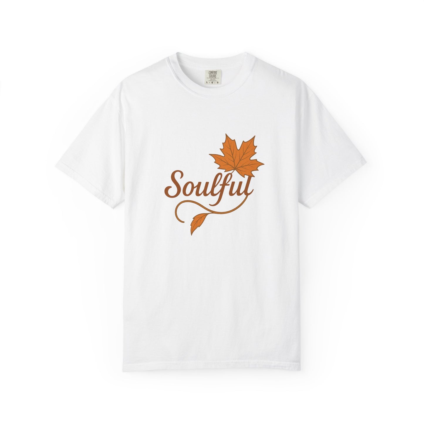 Soulful Maple Leaf T-Shirt | 100% Ring-Spun US Cotton | Autumn Spirit Tee | Nature Lover Gift | Grounded. Grateful. Glowing. | Spiritual Fall Totem Shirt