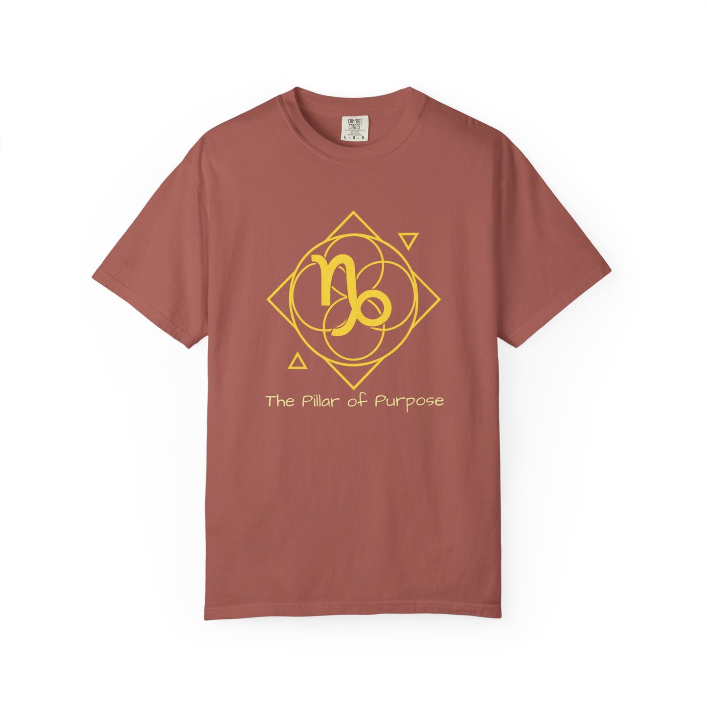 Capricorn Sacred Geometry T-Shirt | The Pillar of Purpose Tee in 13 different Colors | Astrology Gift