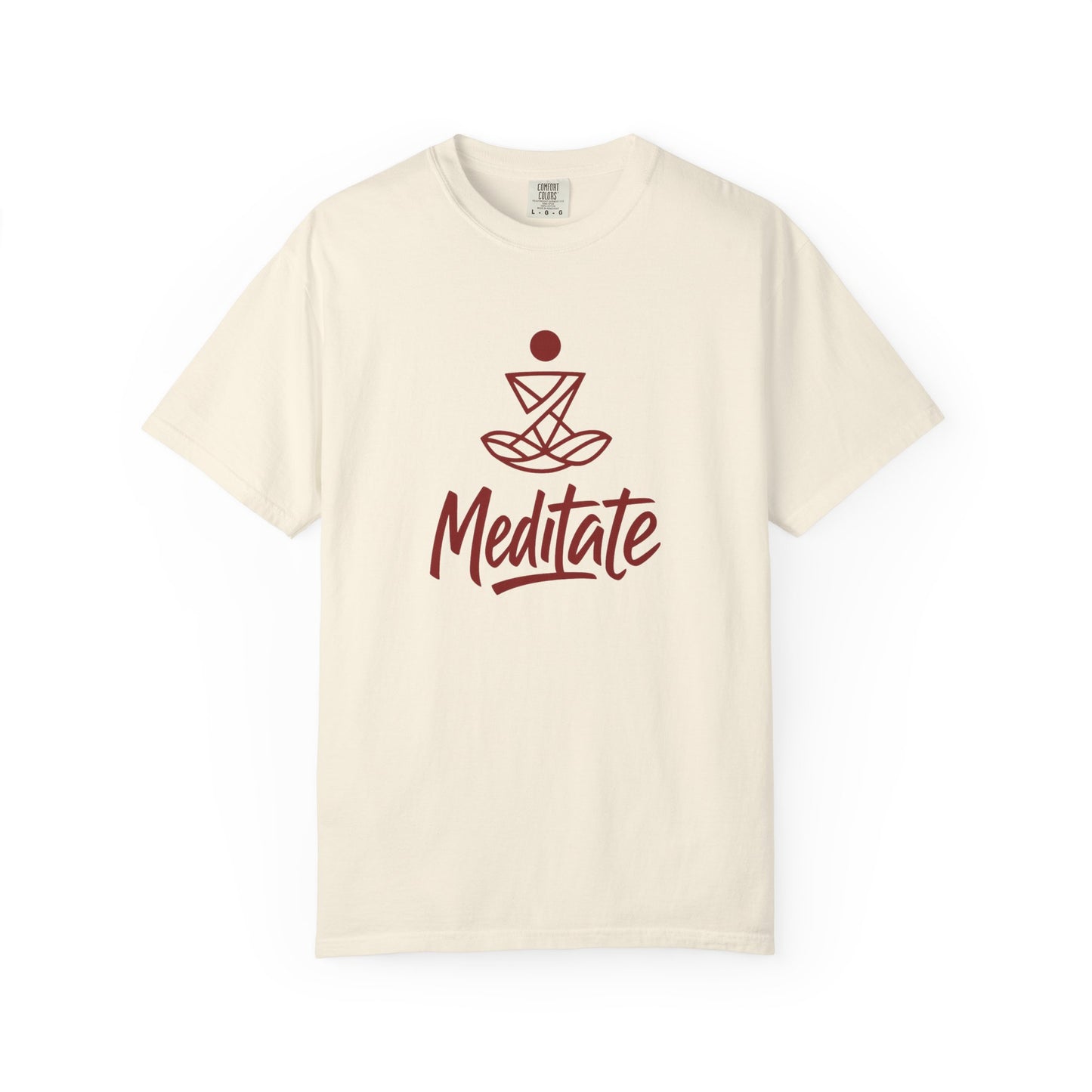 Meditate T-Shirt | 100% ring-spun US cotton | Spiritual Yoga Tee | Mindfulness Shirt | I Am Meditating Top