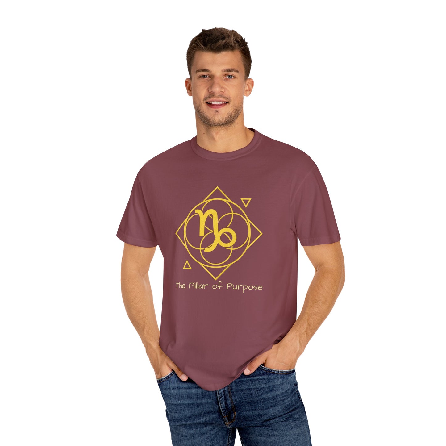 Capricorn Sacred Geometry T-Shirt | The Pillar of Purpose Tee in 13 different Colors | Astrology Gift