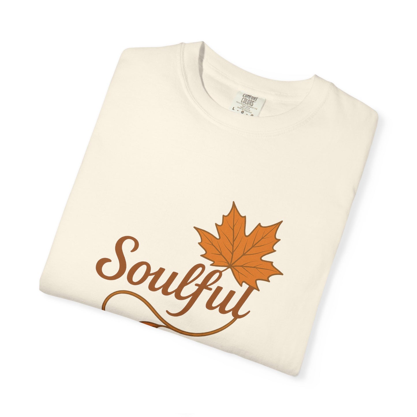 Soulful Maple Leaf T-Shirt | 100% Ring-Spun US Cotton | Autumn Spirit Tee | Nature Lover Gift | Grounded. Grateful. Glowing. | Spiritual Fall Totem Shirt