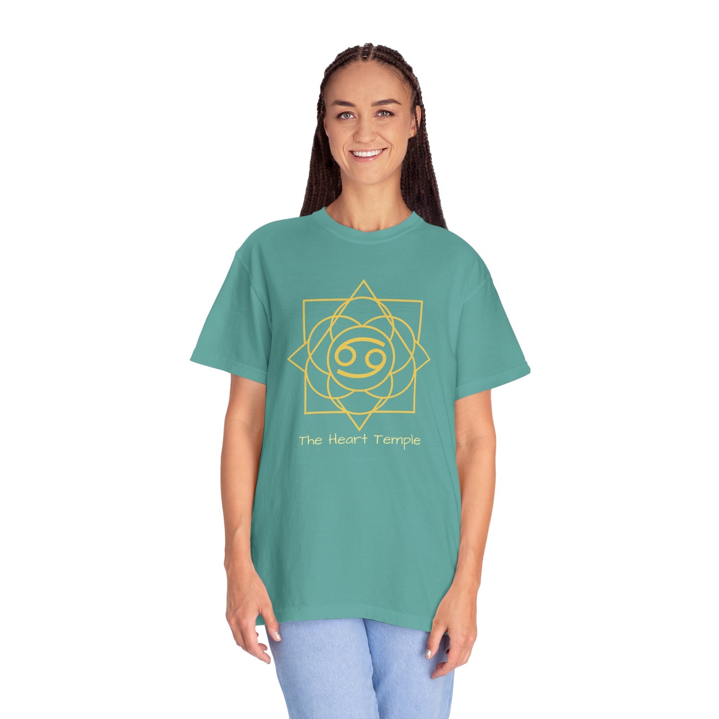Cancer Sacred Geometry T-Shirt | The Heart Temple Tee in 13 different Colors | Astrology Gift