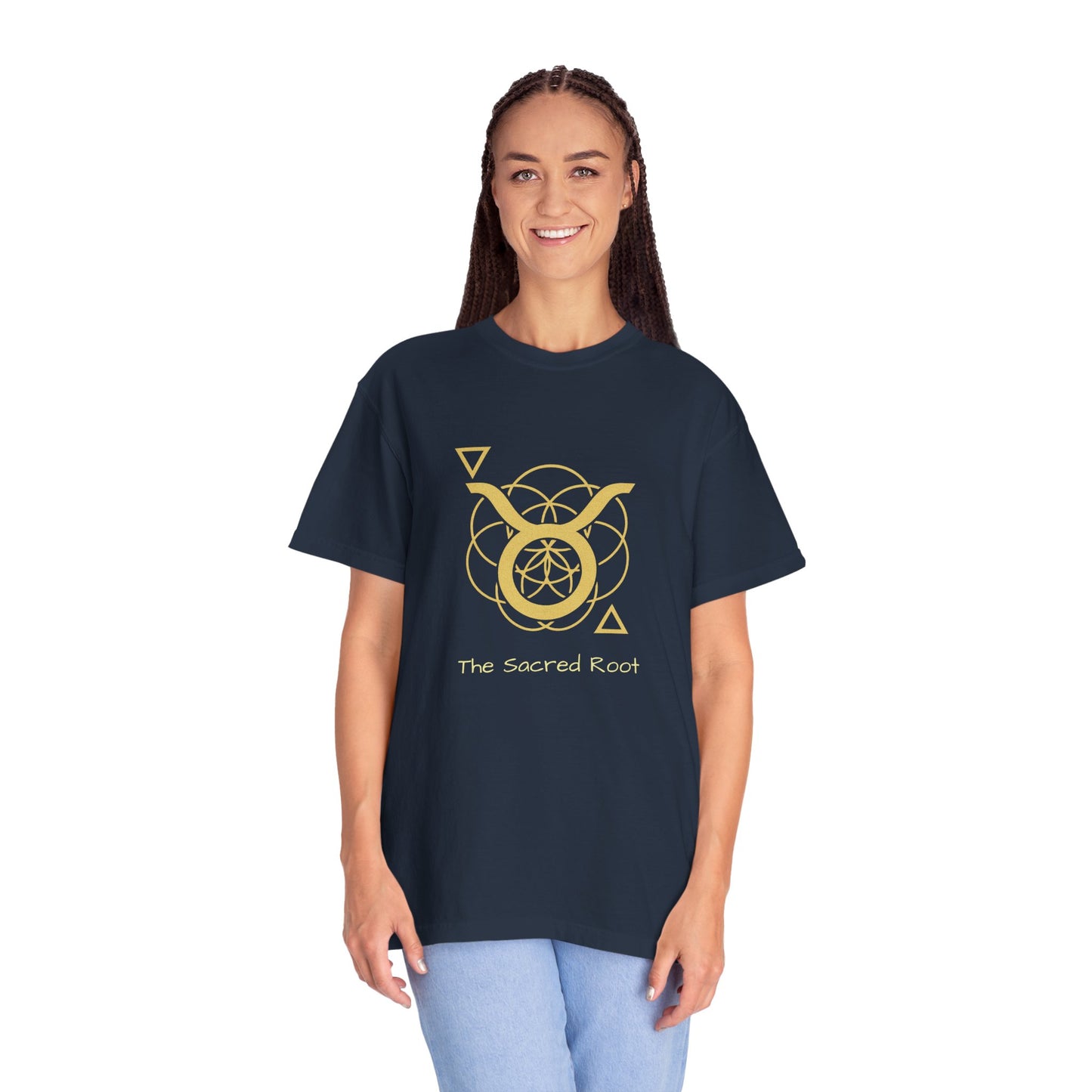 Taurus Sacred Geometry T-Shirt | The Sacred Root Tee in 13 different Colors | Astrology Gift