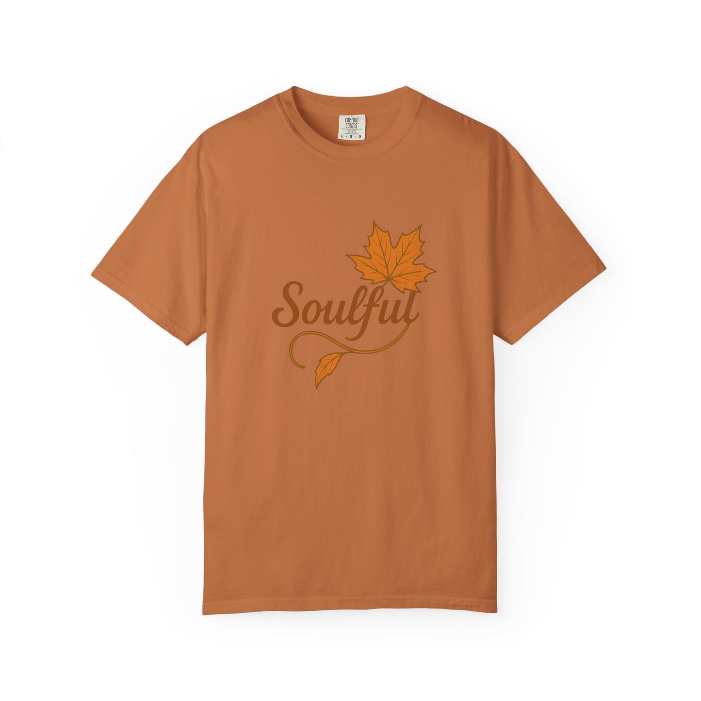Soulful Maple Leaf T-Shirt | 100% Ring-Spun US Cotton | Autumn Spirit Tee | Nature Lover Gift | Grounded. Grateful. Glowing. | Spiritual Fall Totem Shirt