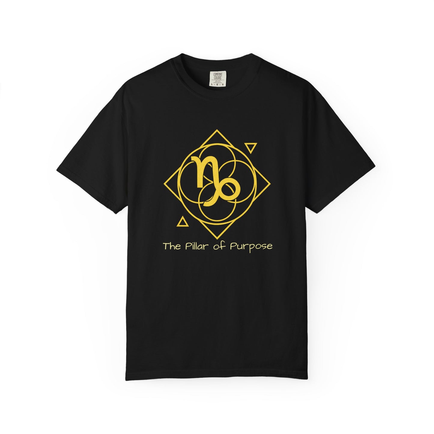 Capricorn Sacred Geometry T-Shirt | The Pillar of Purpose Tee in 13 different Colors | Astrology Gift
