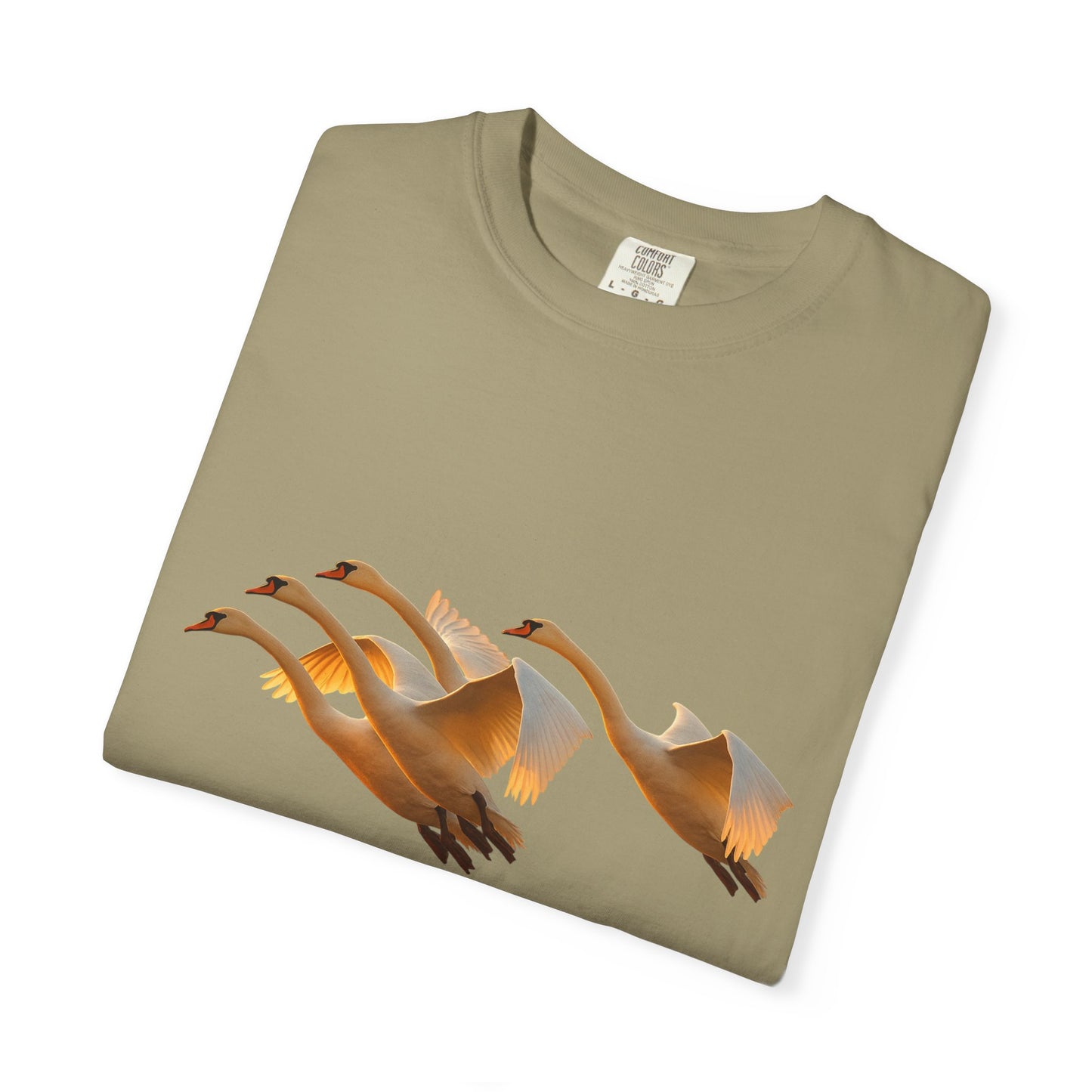 Flight of Cranes T-Shirt | 100% Ring-Spun US Cotton | Spiritual Yoga Tee | Mindfulness Shirt | Grace & Freedom Top