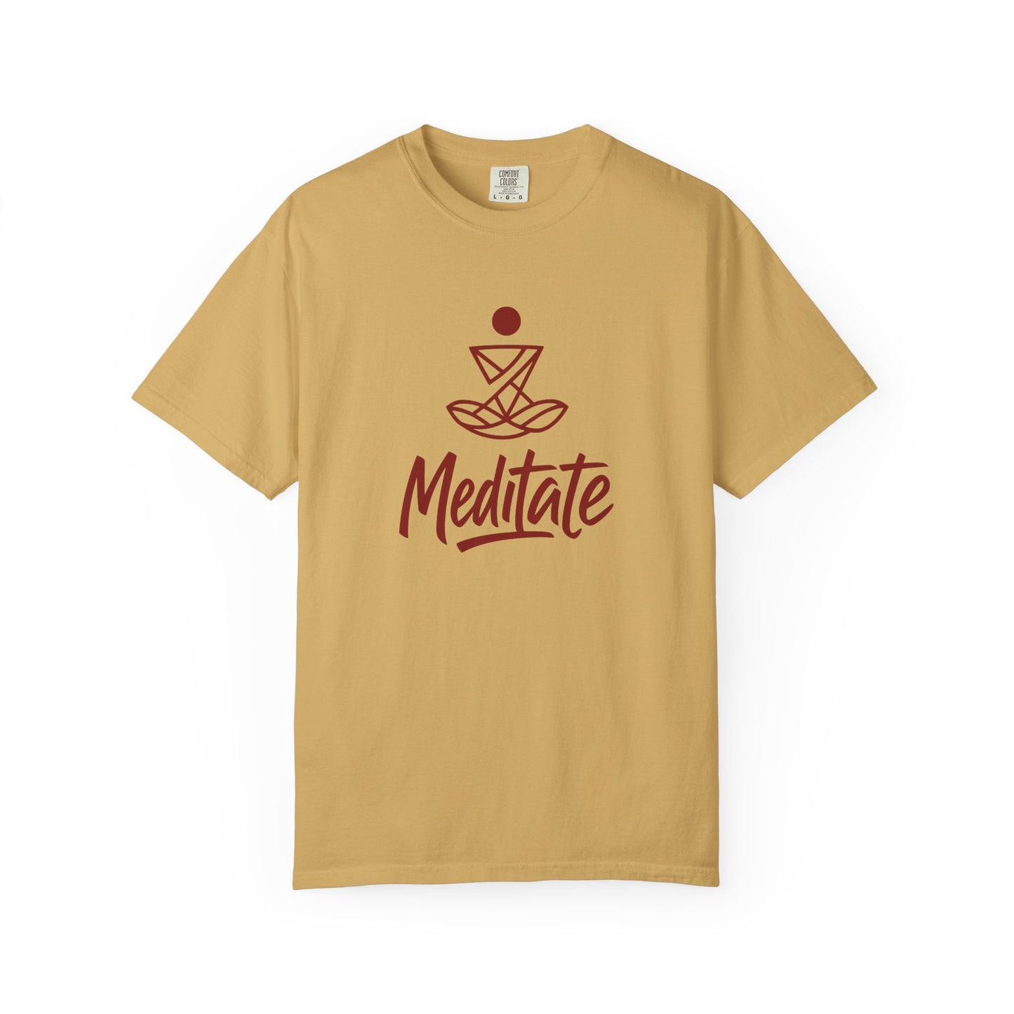 Meditate T-Shirt | 100% ring-spun US cotton | Spiritual Yoga Tee | Mindfulness Shirt | I Am Meditating Top