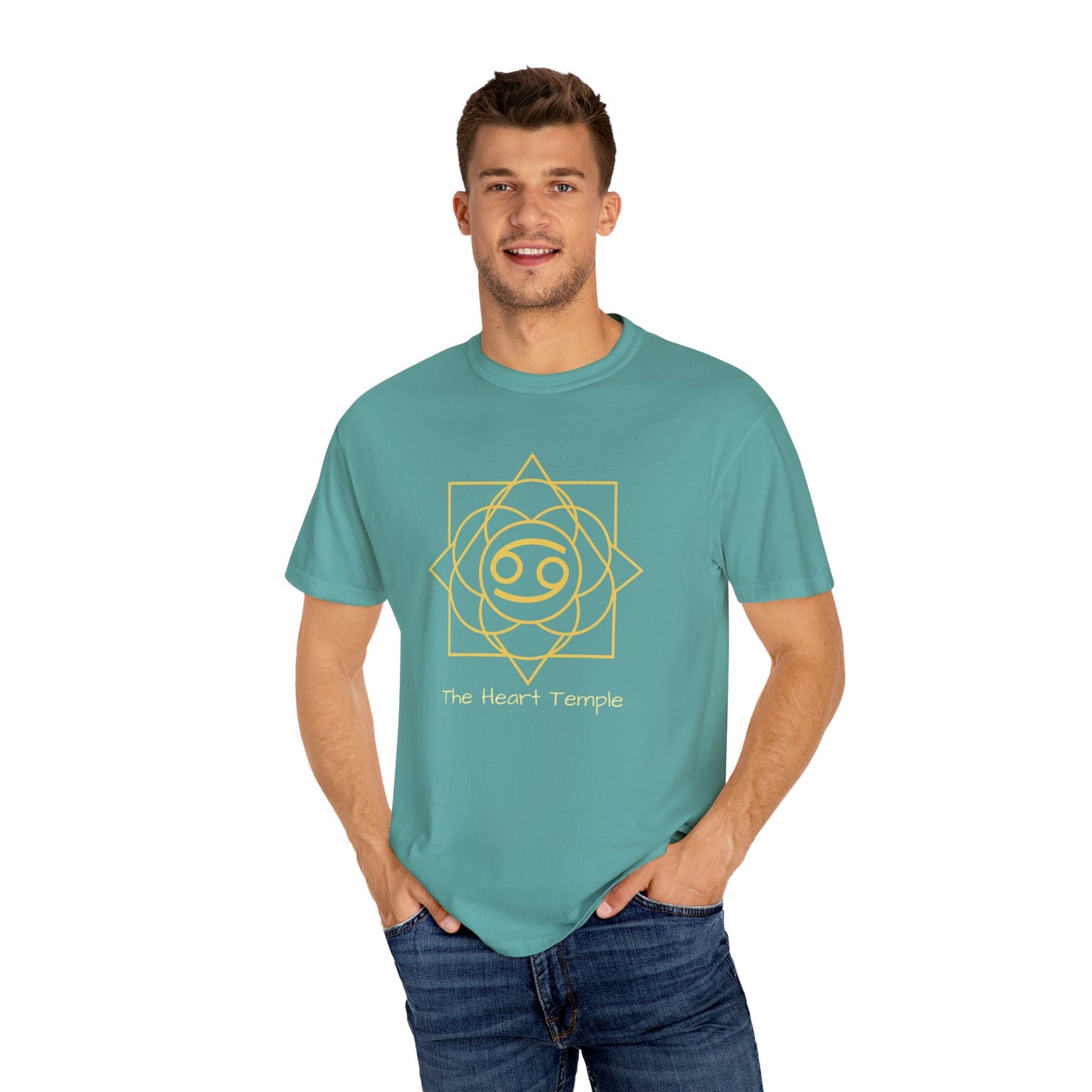 Cancer Sacred Geometry T-Shirt | The Heart Temple Tee in 13 different Colors | Astrology Gift