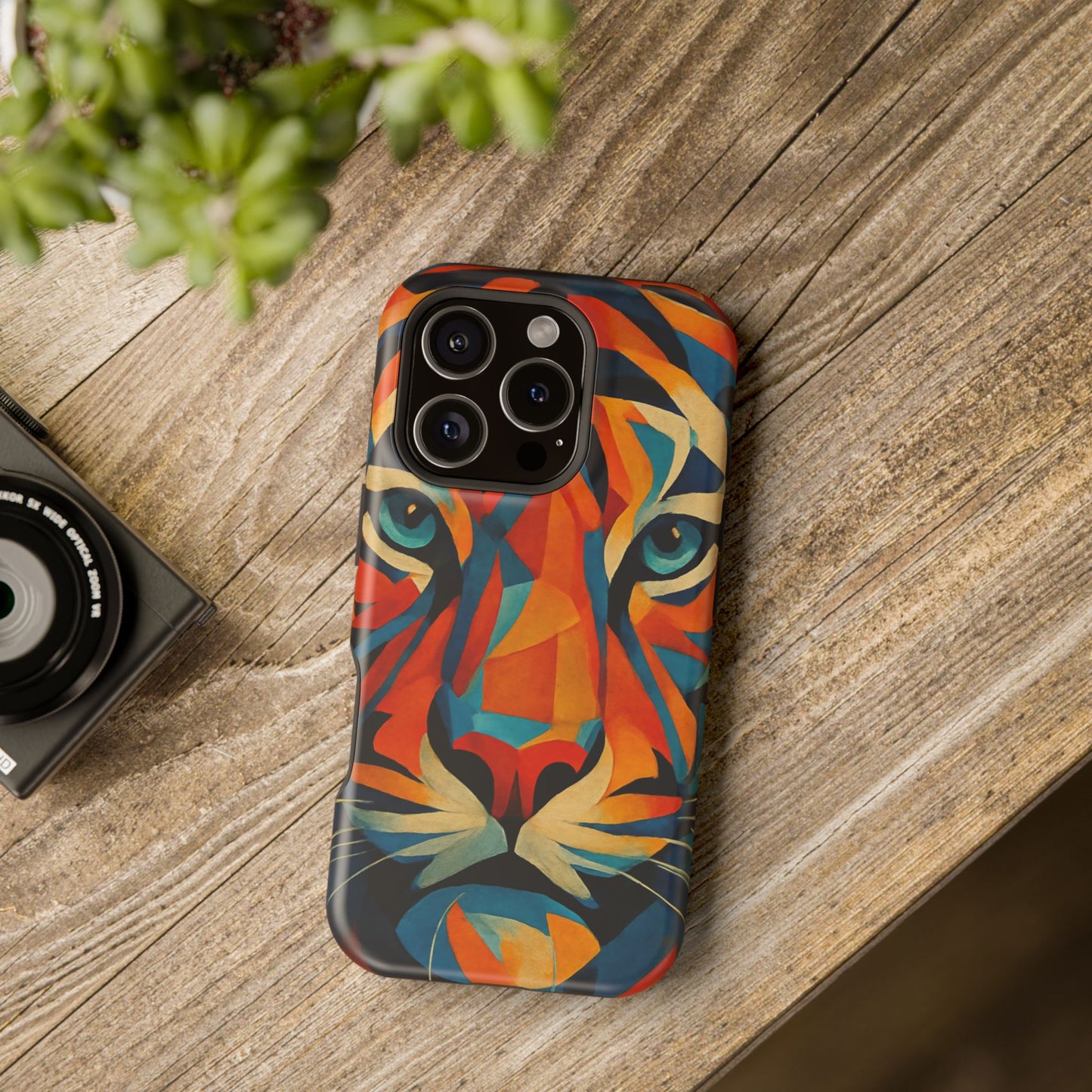 Fierce Tiger iPhone Case | Impact Resistant Cover | SoulfulYarn Collection | Bold Wildlife Art for iPhone