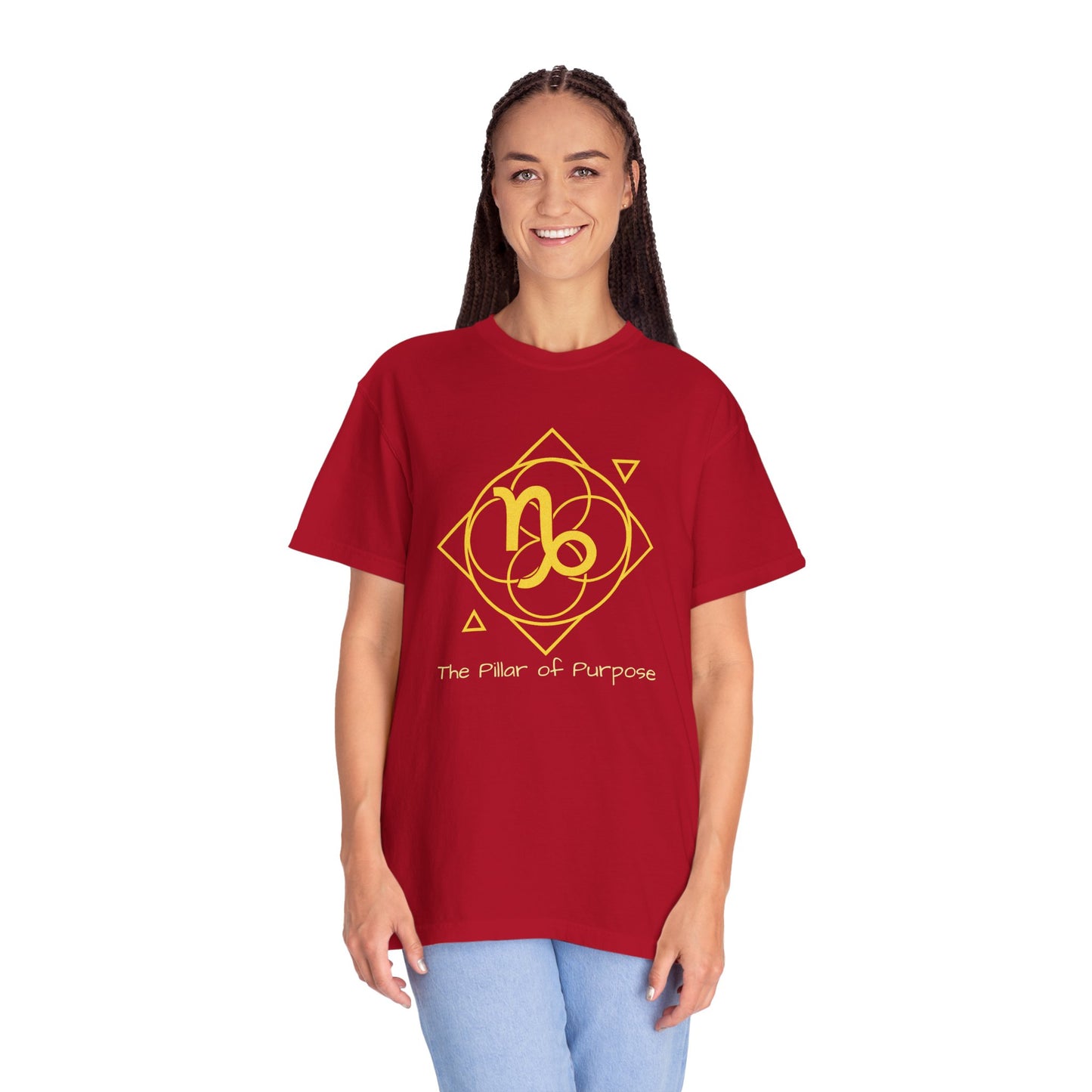 Capricorn Sacred Geometry T-Shirt | The Pillar of Purpose Tee in 13 different Colors | Astrology Gift