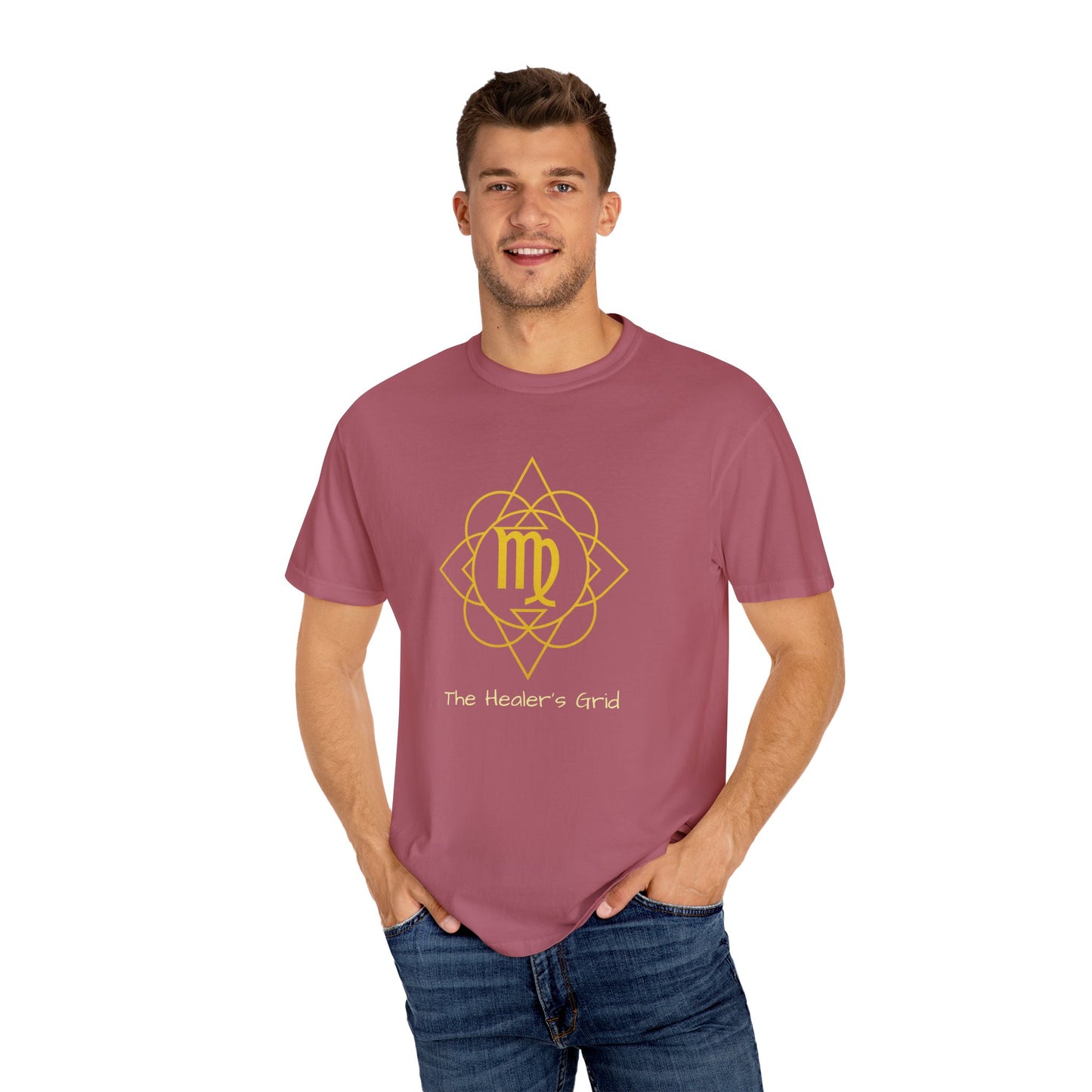 Virgo Sacred Geometry T-Shirt | The Healer’s Grid Tee in 13 different Colors | Astrology Gift
