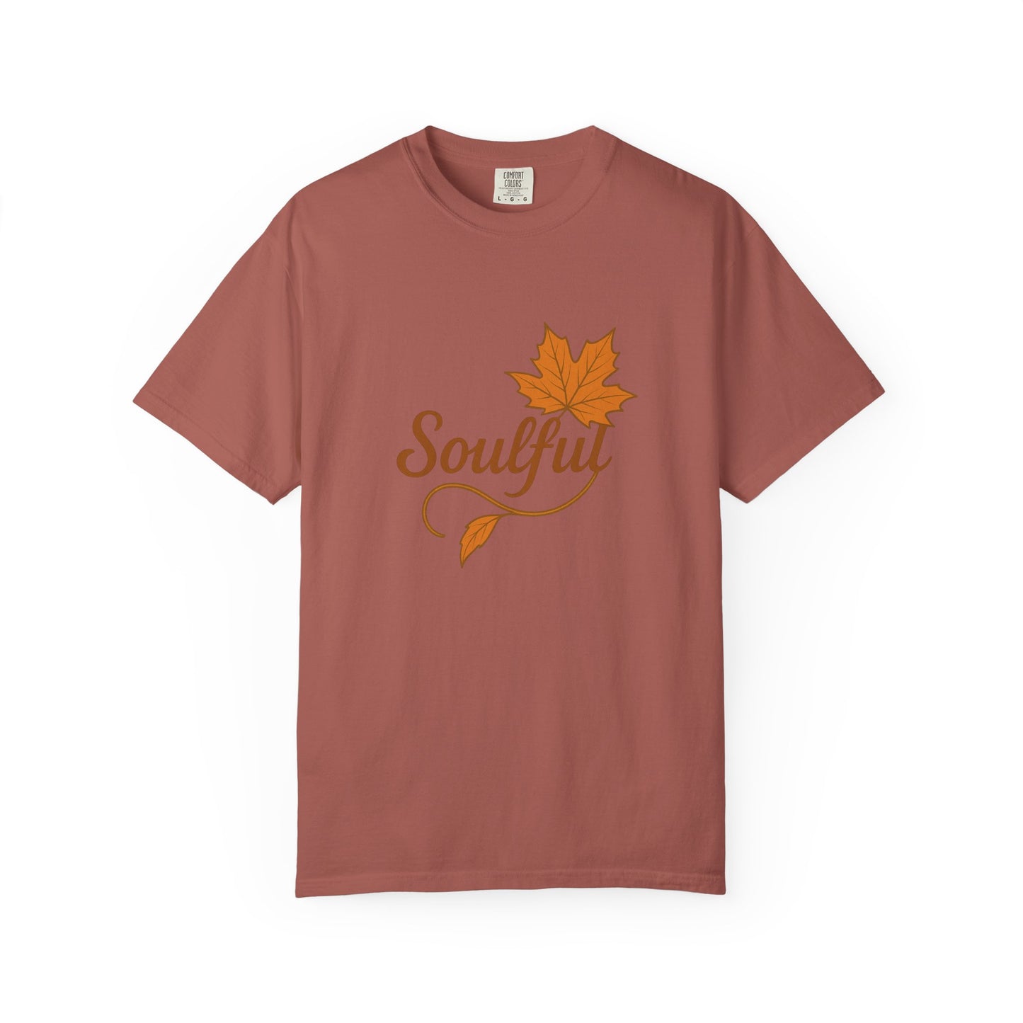 Soulful Maple Leaf T-Shirt | 100% Ring-Spun US Cotton | Autumn Spirit Tee | Nature Lover Gift | Grounded. Grateful. Glowing. | Spiritual Fall Totem Shirt