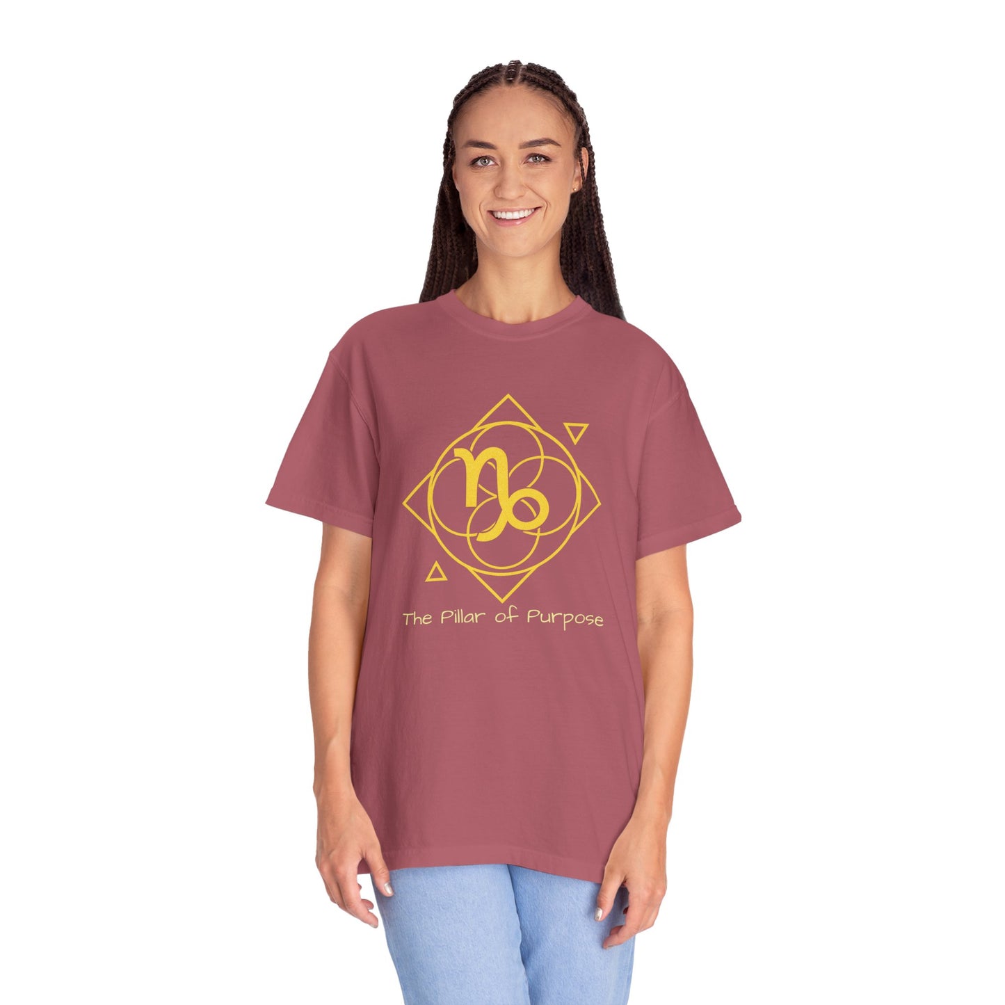 Capricorn Sacred Geometry T-Shirt | The Pillar of Purpose Tee in 13 different Colors | Astrology Gift