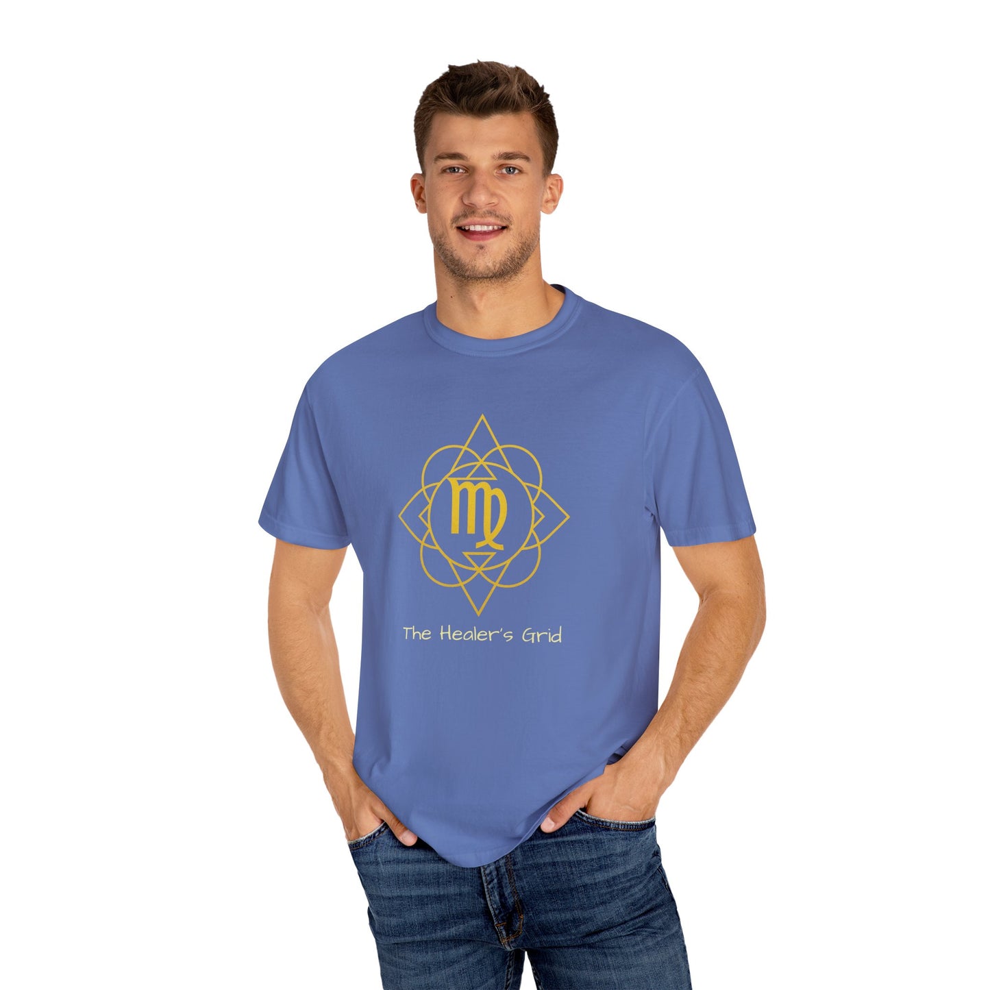 Virgo Sacred Geometry T-Shirt | The Healer’s Grid Tee in 13 different Colors | Astrology Gift