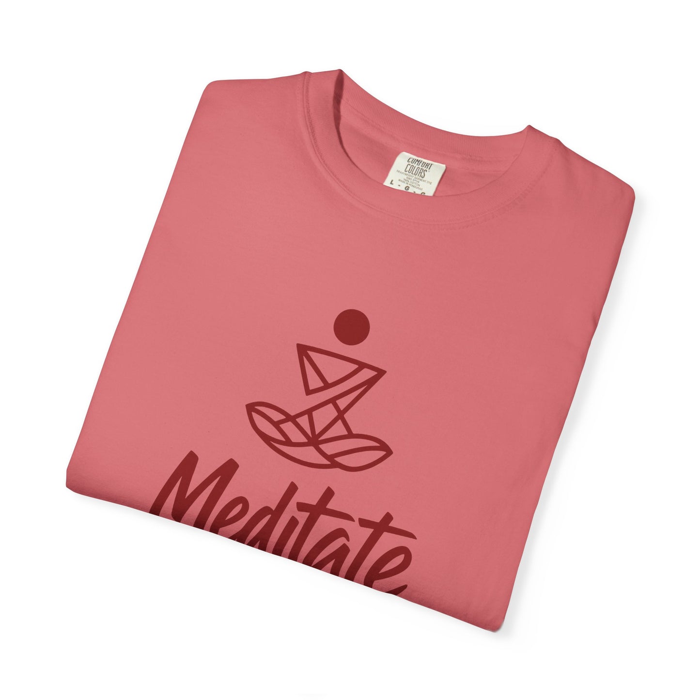 Meditate T-Shirt | 100% ring-spun US cotton | Spiritual Yoga Tee | Mindfulness Shirt | I Am Meditating Top