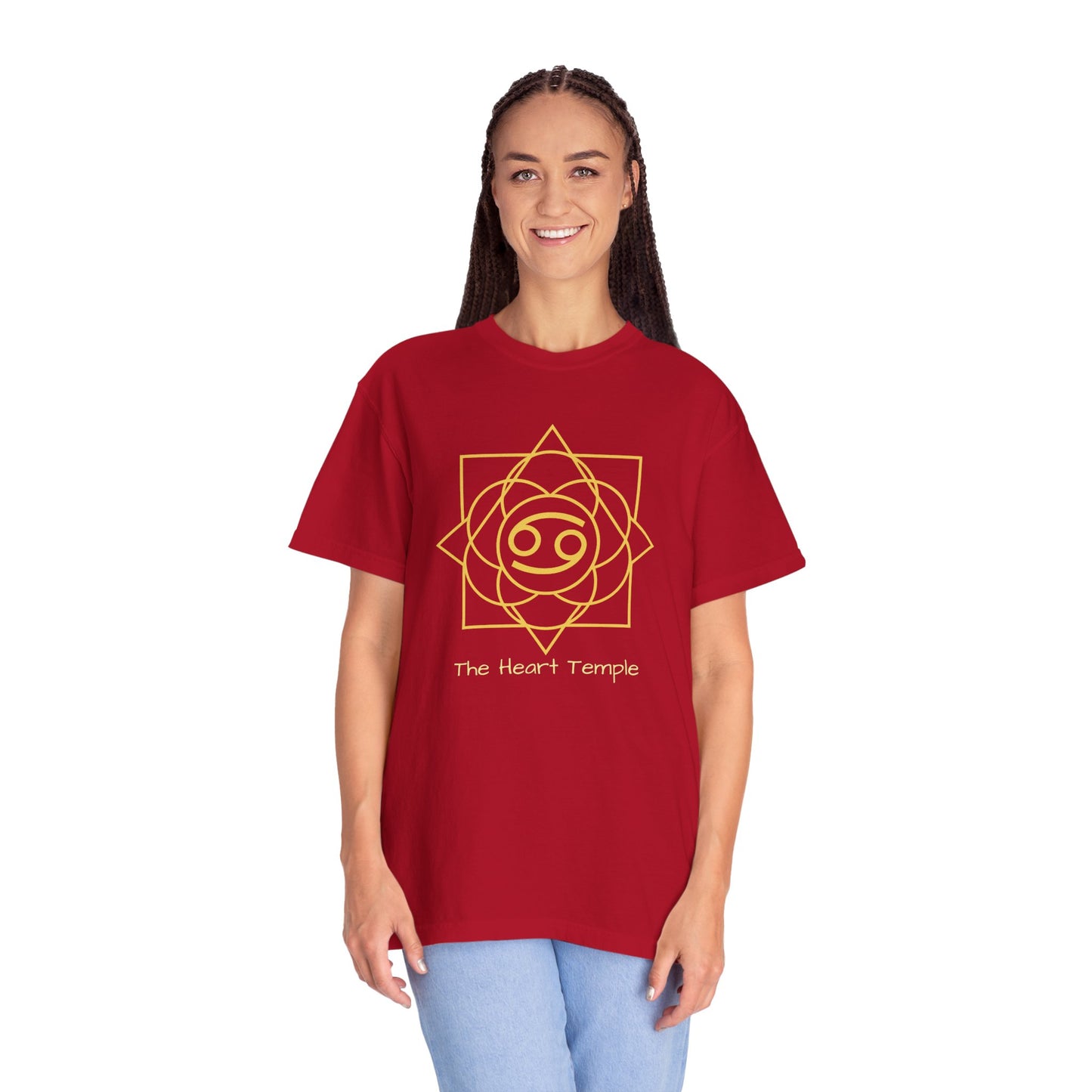 Cancer Sacred Geometry T-Shirt | The Heart Temple Tee in 13 different Colors | Astrology Gift