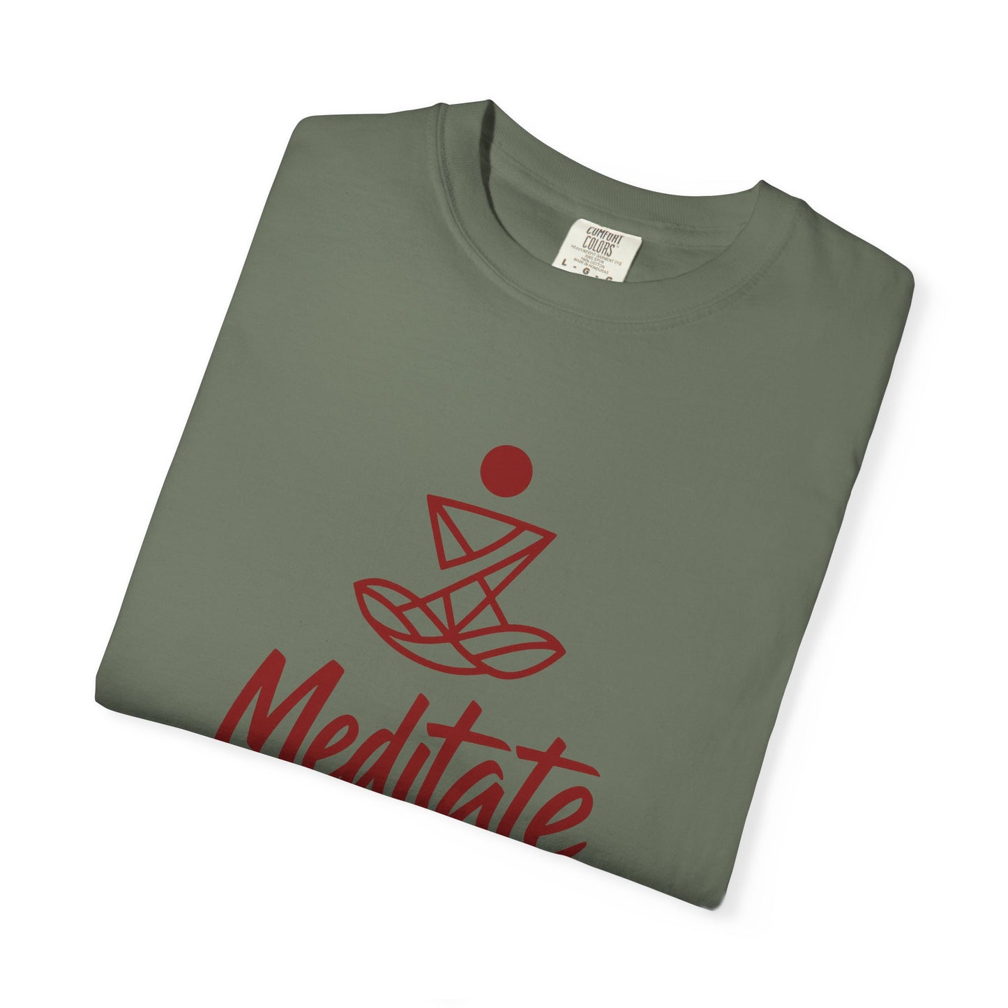 Meditate T-Shirt | 100% ring-spun US cotton | Spiritual Yoga Tee | Mindfulness Shirt | I Am Meditating Top