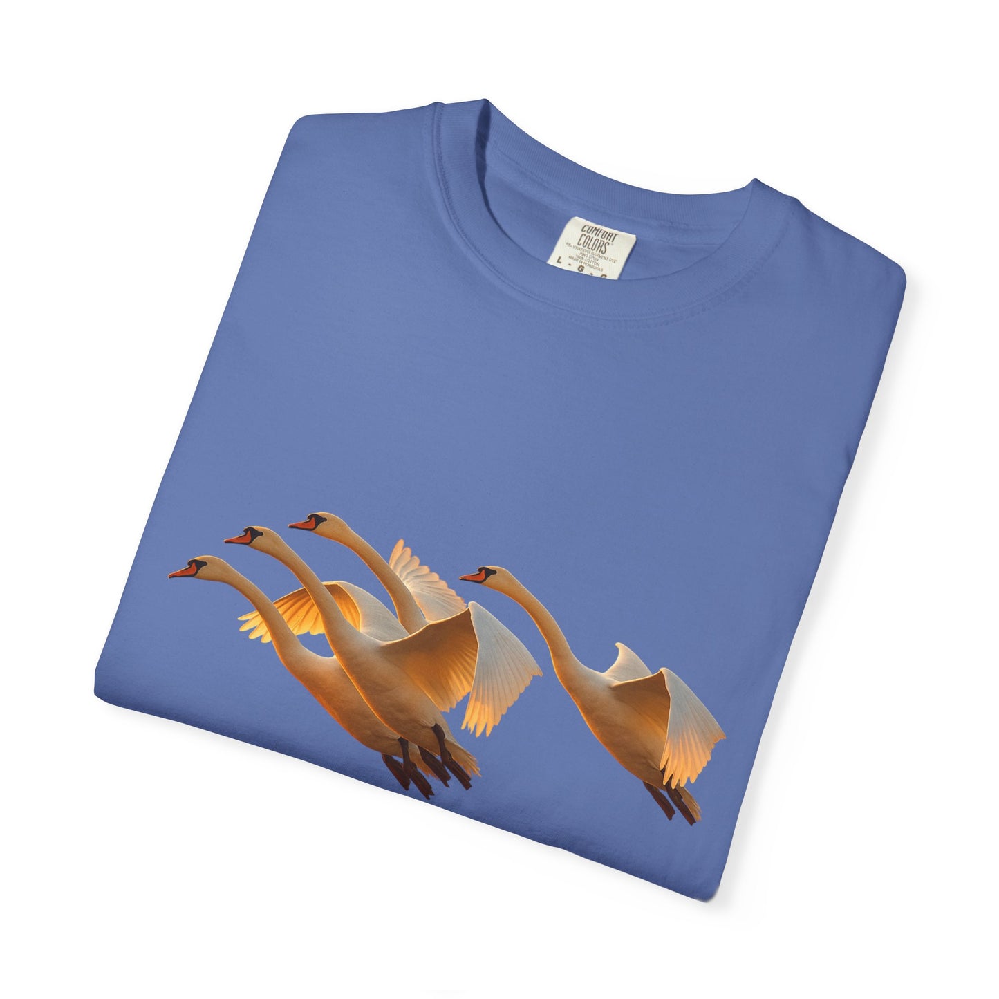 Flight of Cranes T-Shirt | 100% Ring-Spun US Cotton | Spiritual Yoga Tee | Mindfulness Shirt | Grace & Freedom Top