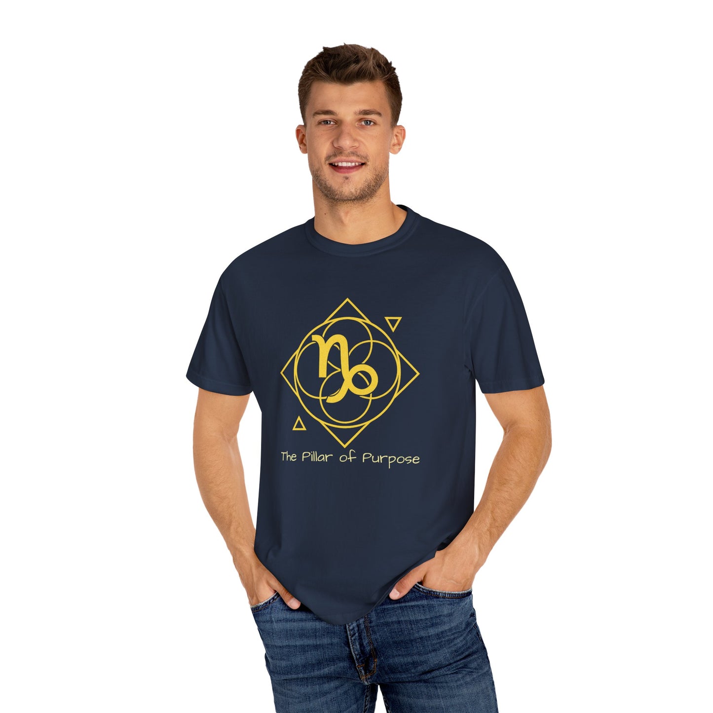 Capricorn Sacred Geometry T-Shirt | The Pillar of Purpose Tee in 13 different Colors | Astrology Gift