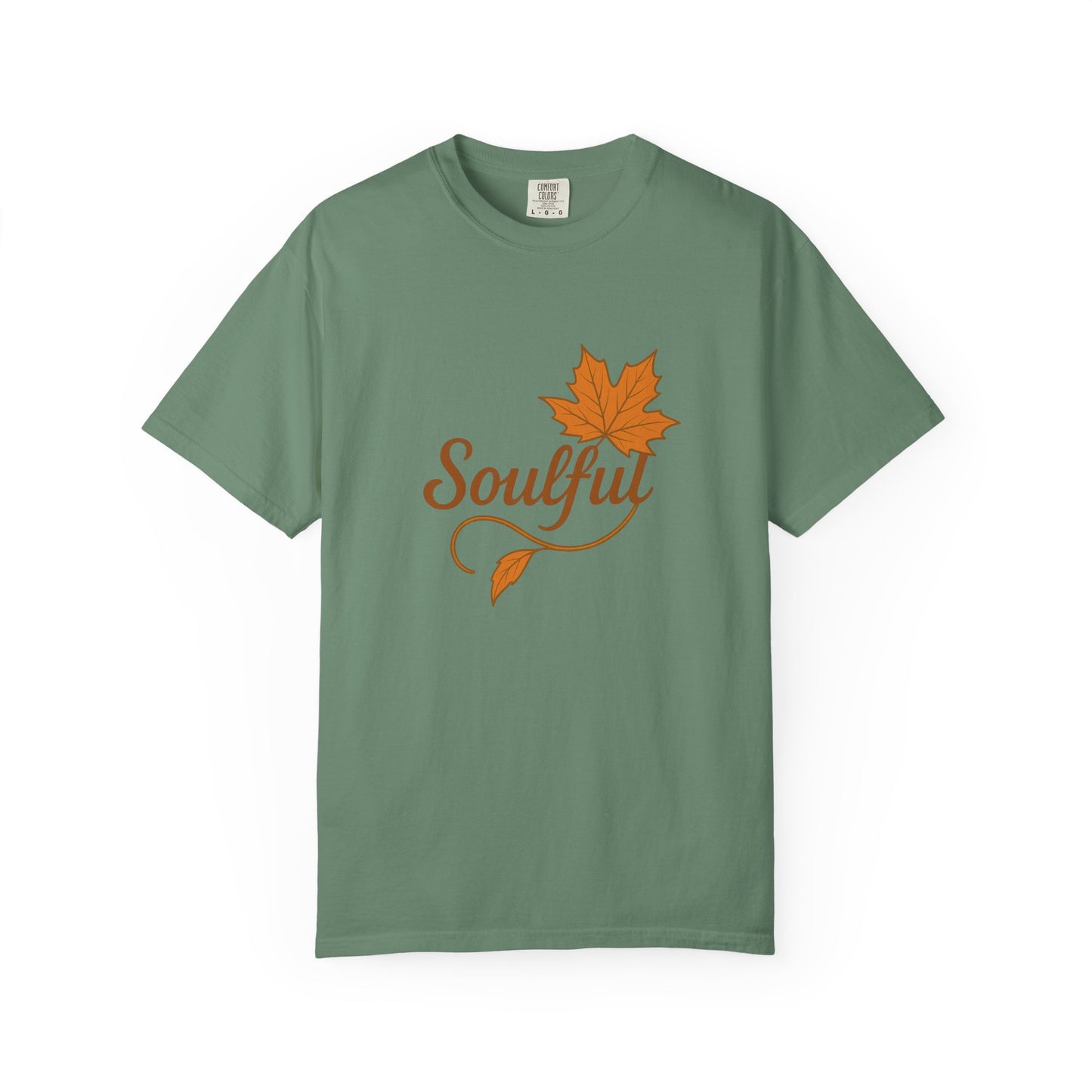 Soulful Maple Leaf T-Shirt | 100% Ring-Spun US Cotton | Autumn Spirit Tee | Nature Lover Gift | Grounded. Grateful. Glowing. | Spiritual Fall Totem Shirt