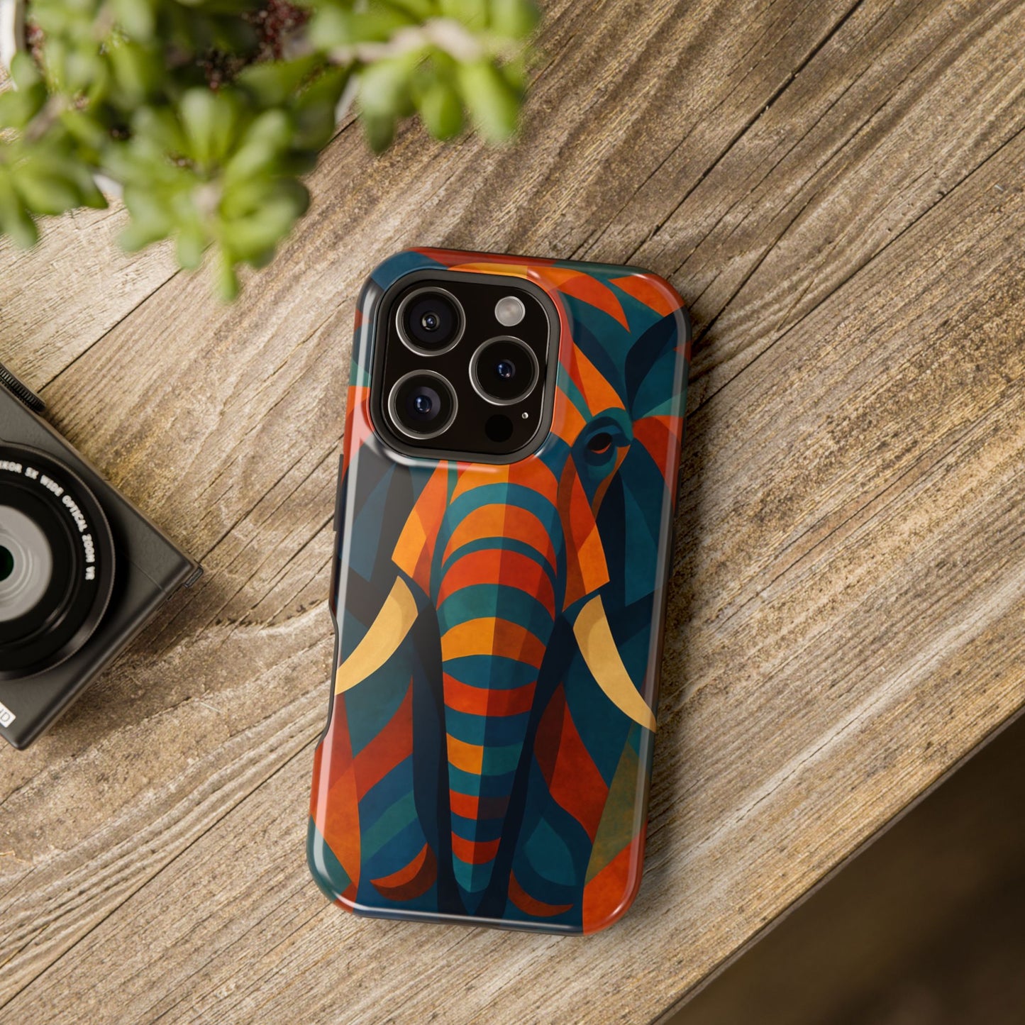 Majestic Elephant iPhone Case | Impact Resistant Cover | SoulfulYarn Collection | Bold Wildlife Art for iPhone