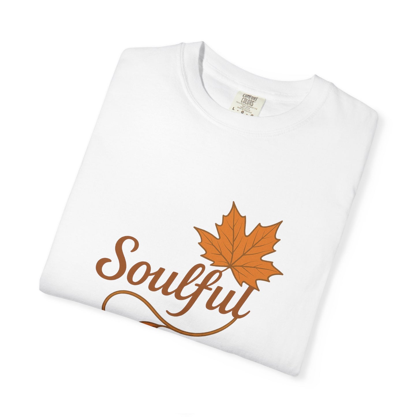Soulful Maple Leaf T-Shirt | 100% Ring-Spun US Cotton | Autumn Spirit Tee | Nature Lover Gift | Grounded. Grateful. Glowing. | Spiritual Fall Totem Shirt