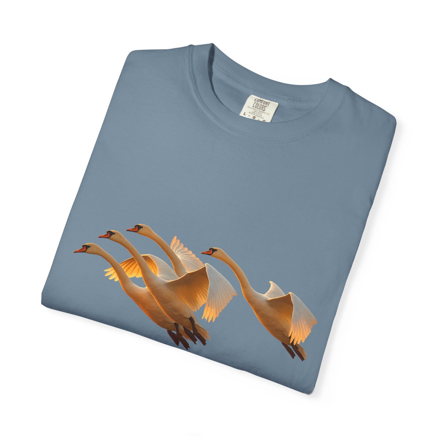 Flight of Cranes T-Shirt | 100% Ring-Spun US Cotton | Spiritual Yoga Tee | Mindfulness Shirt | Grace & Freedom Top