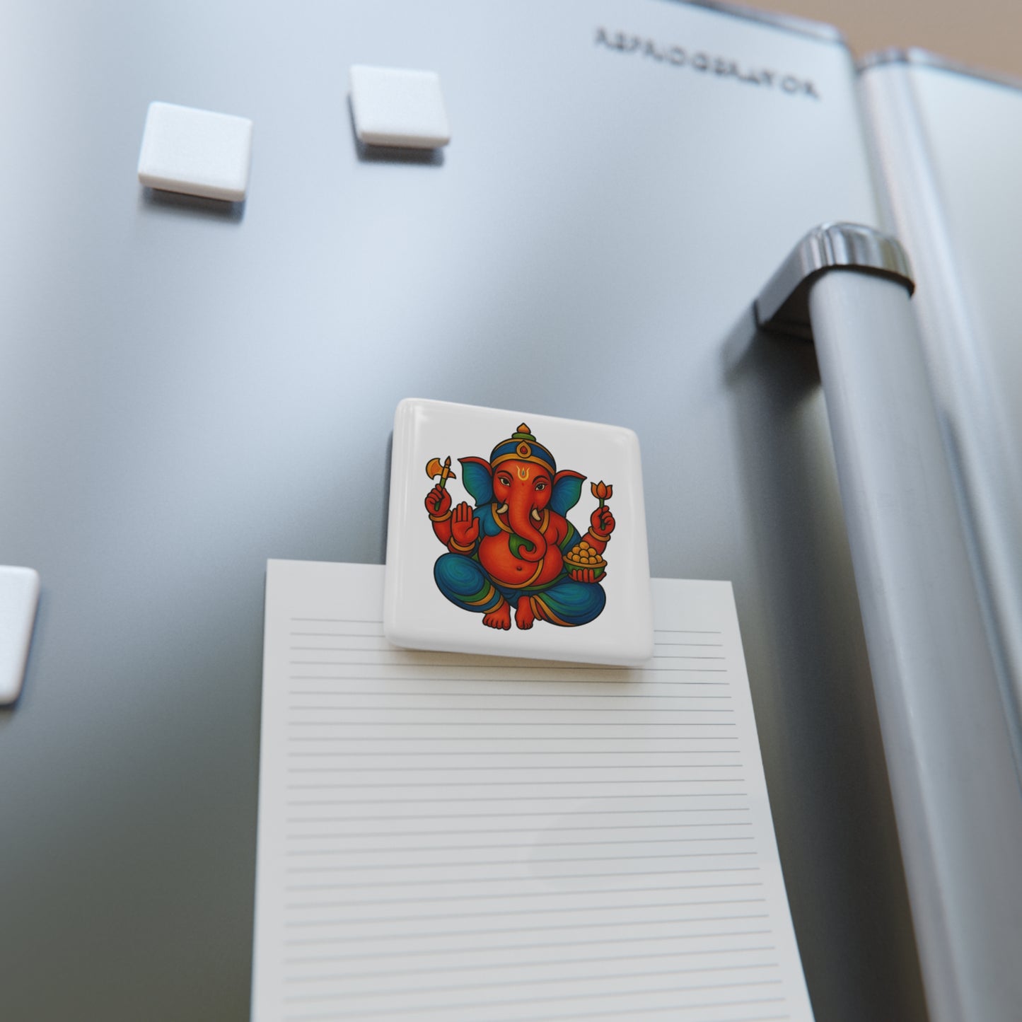 Ganesha Porcelain Magnet | Blessings Magnet | Remover of Obstacles | Spiritual Fridge Magnet