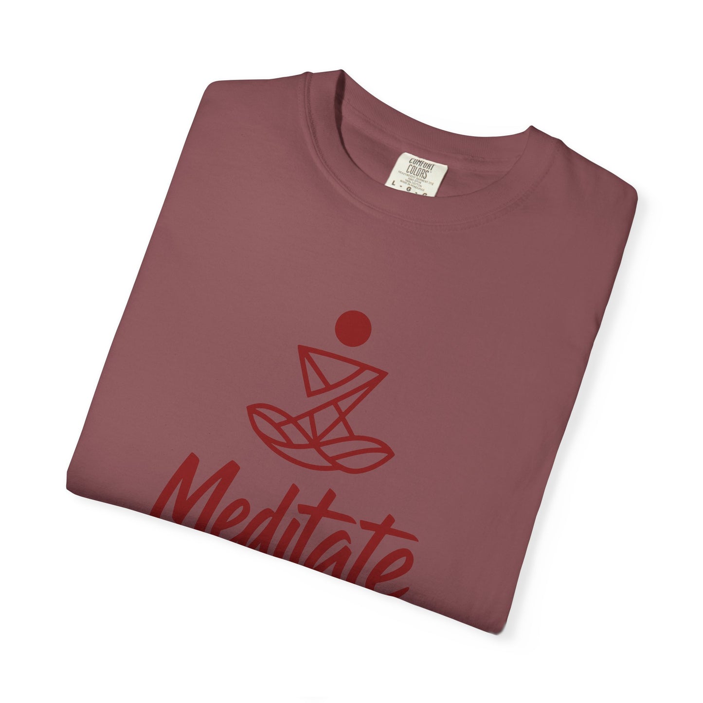 Meditate T-Shirt | 100% ring-spun US cotton | Spiritual Yoga Tee | Mindfulness Shirt | I Am Meditating Top