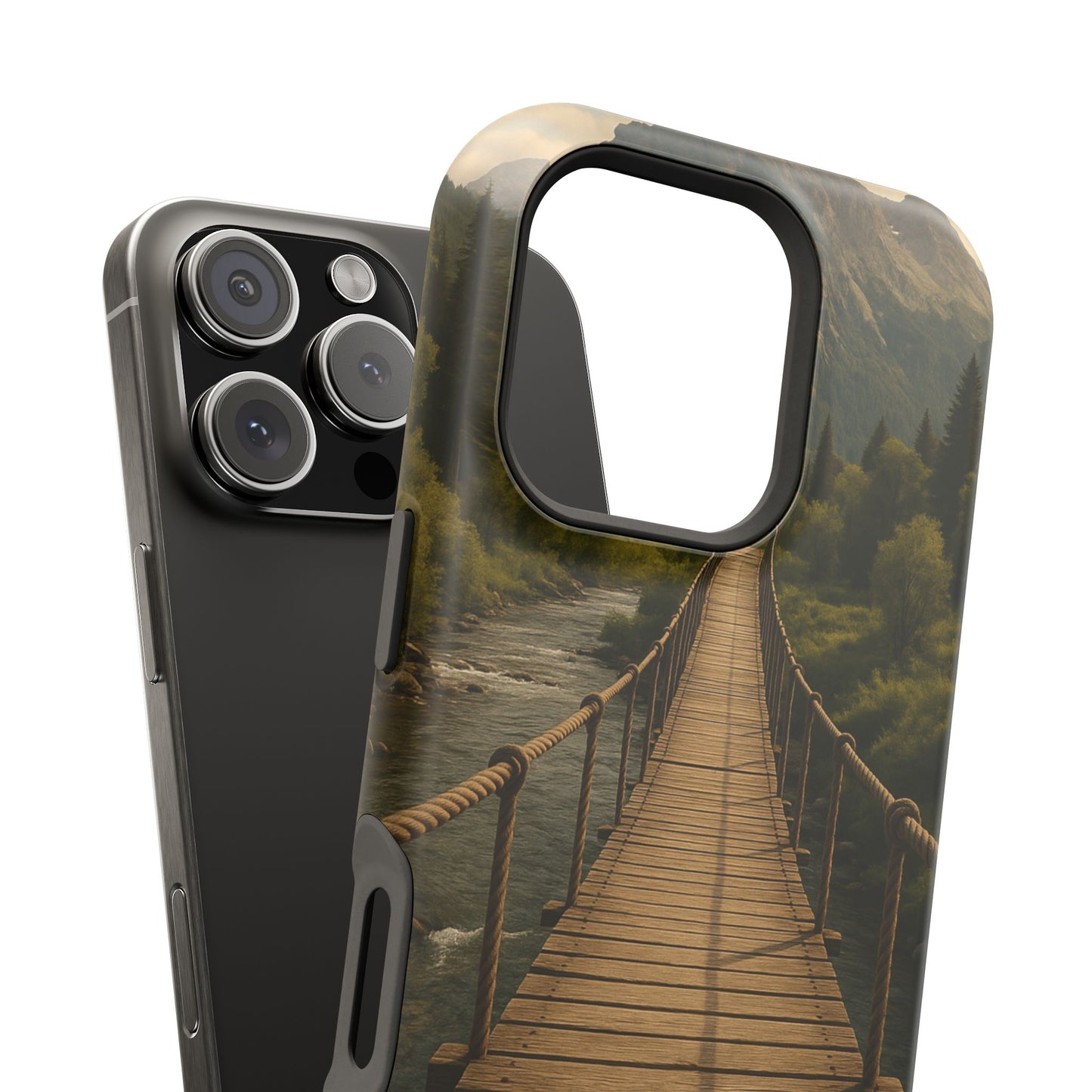 Bridge to Serenity iPhone Case | SoulfulYarn Collection | Nature Pathway Design for iPhone