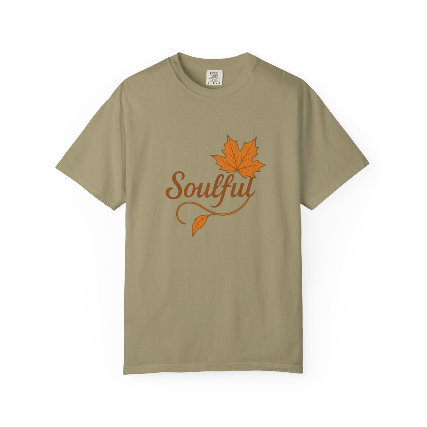 Soulful Maple Leaf T-Shirt | 100% Ring-Spun US Cotton | Autumn Spirit Tee | Nature Lover Gift | Grounded. Grateful. Glowing. | Spiritual Fall Totem Shirt