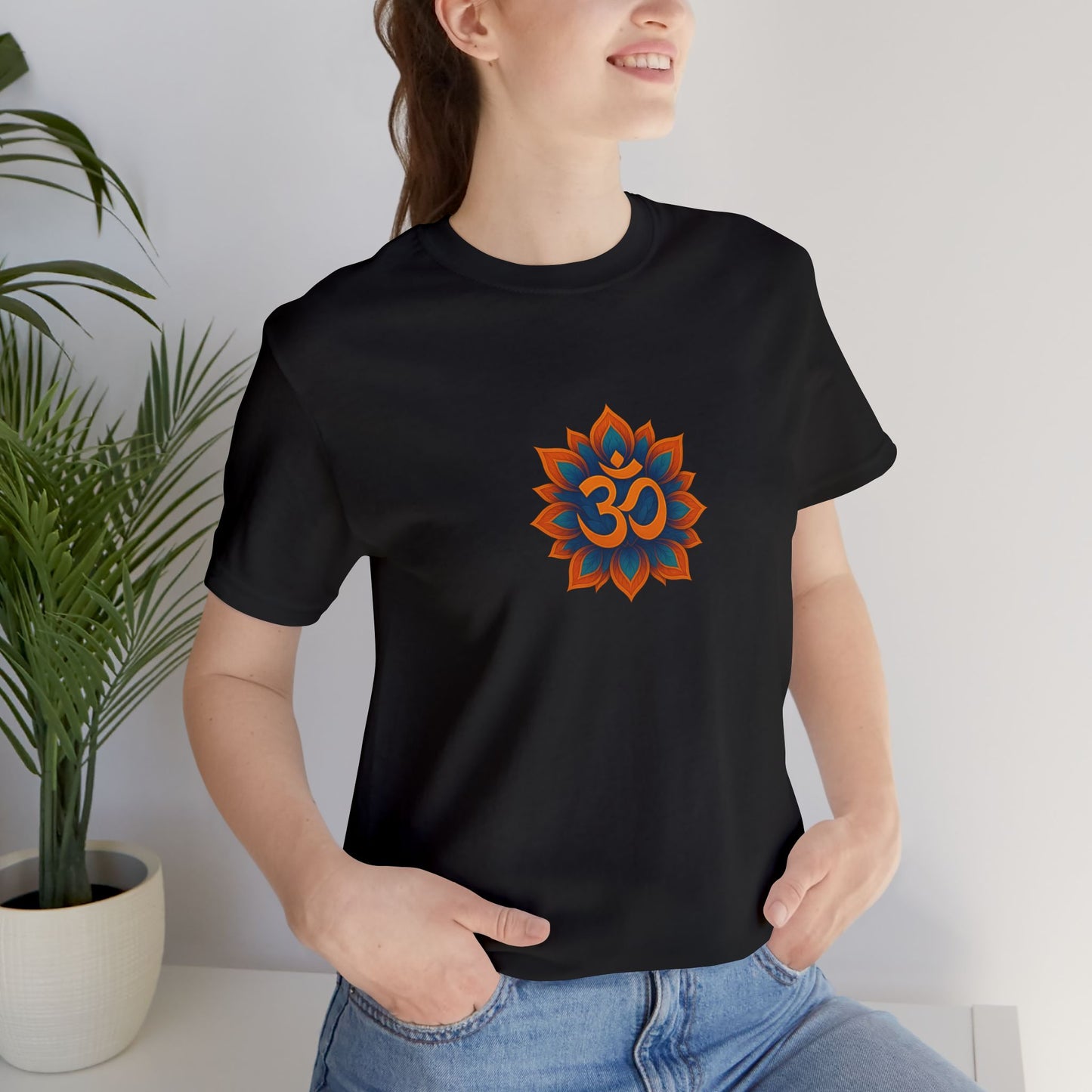 Om Lotus T-Shirt | Spiritual Symbol Tee | Sacred Geometry Shirt | Unisex Yoga Shirt | Meditation Clothing for Men and Women