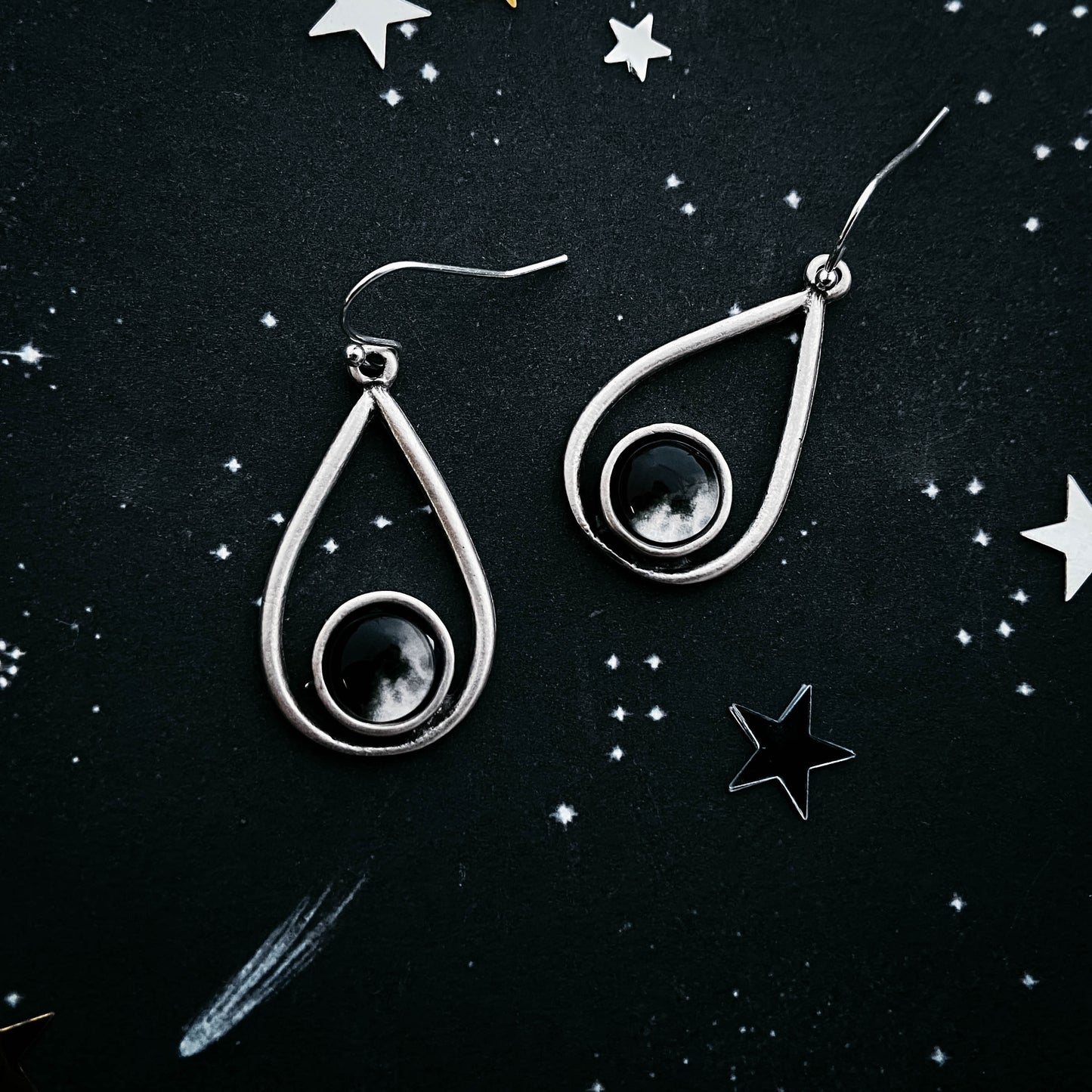 My Moon Teardrop Dangle Earrings