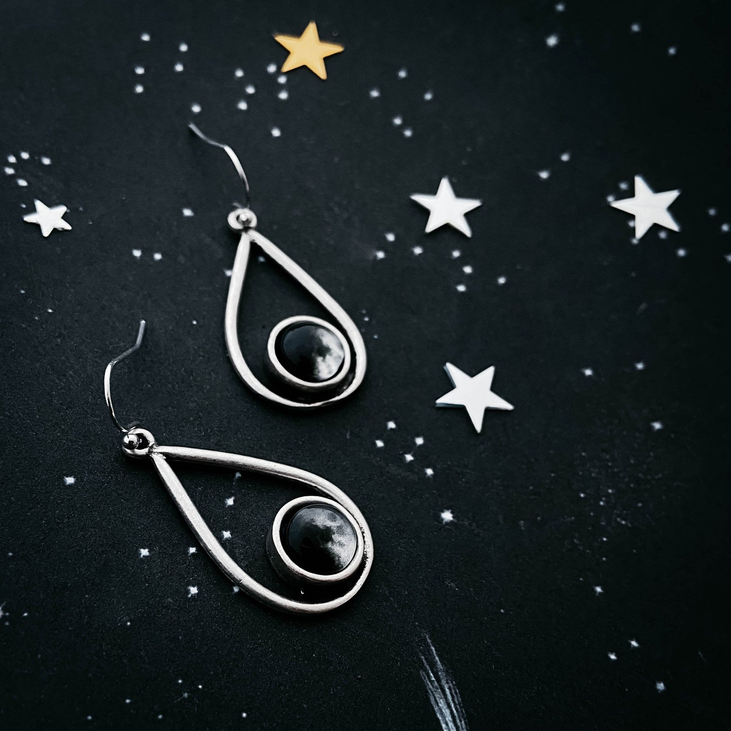 My Moon Teardrop Dangle Earrings