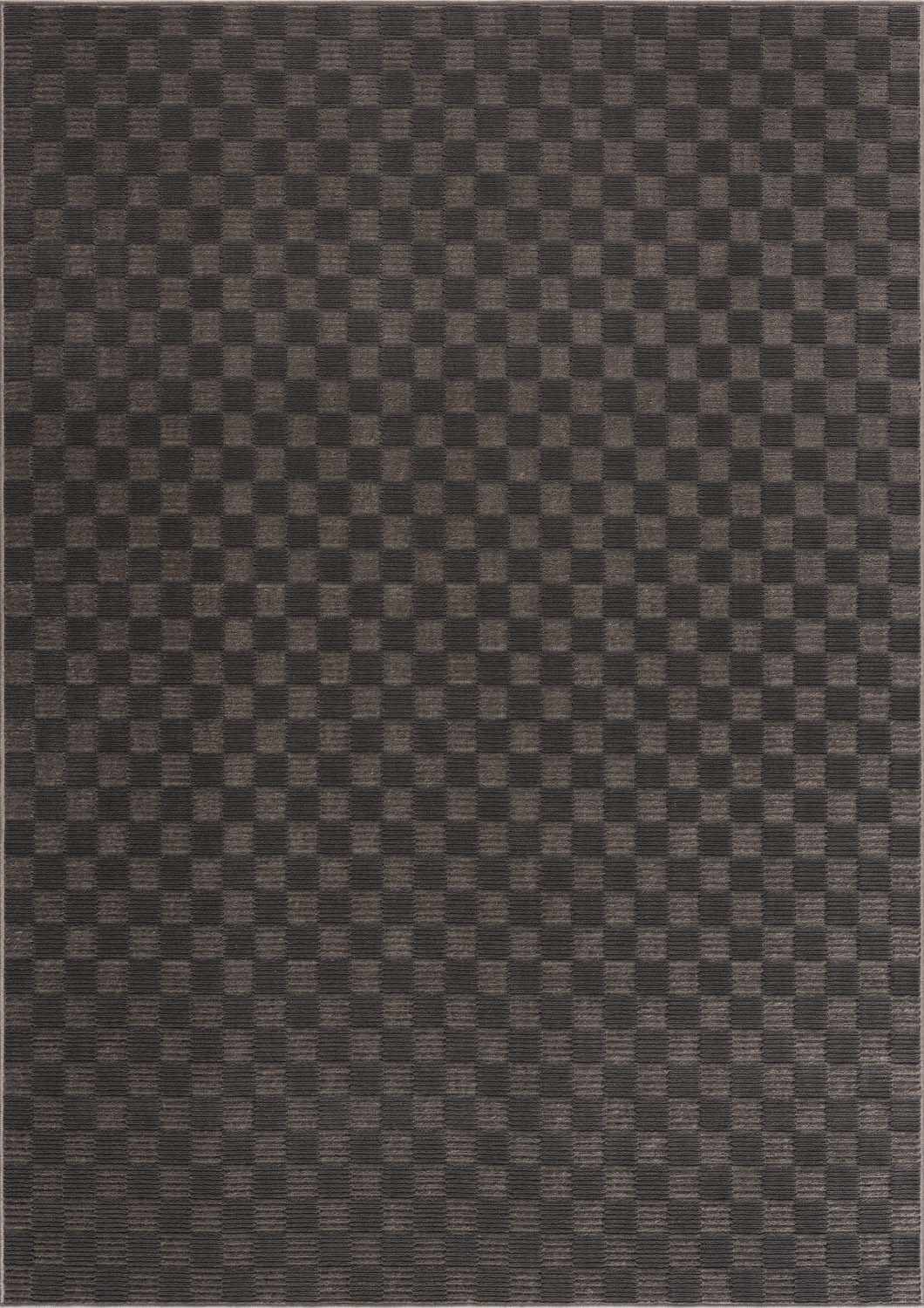 Truls Black Gambit Washable Rug