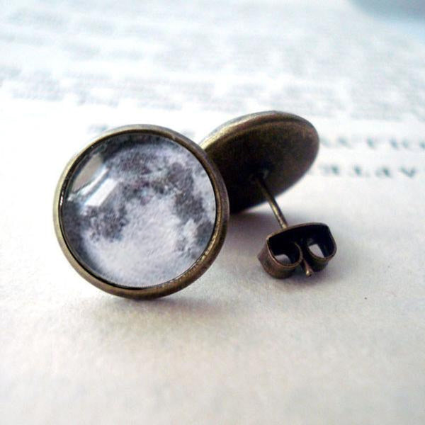 My Moon Custom Earrings - Dangle or Stud