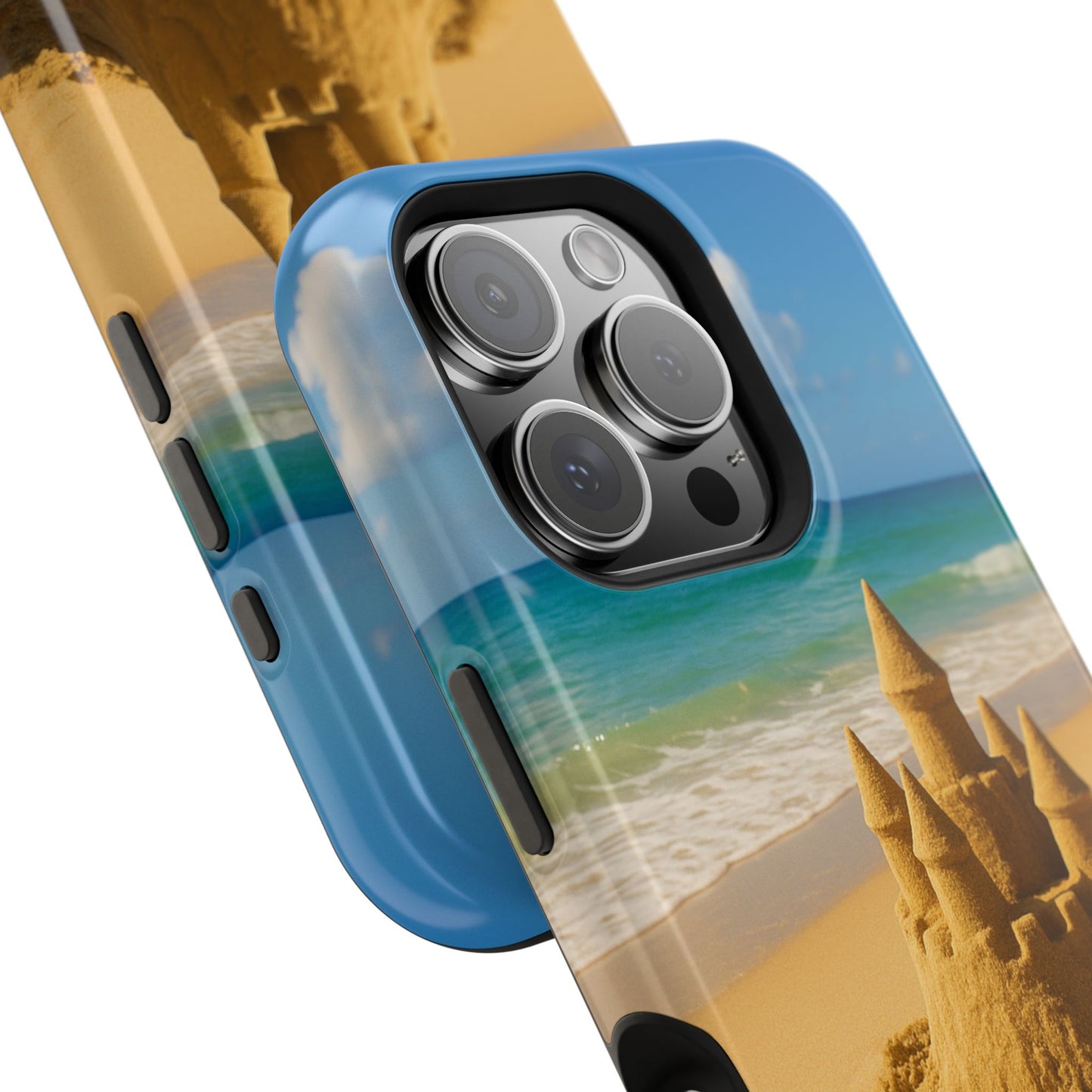 Castle of Dreams iPhone Case I Impact Resistant Dual Layer Cover | SoulfulYarn Collection | Soulful Beach Art for iPhone Lovers
