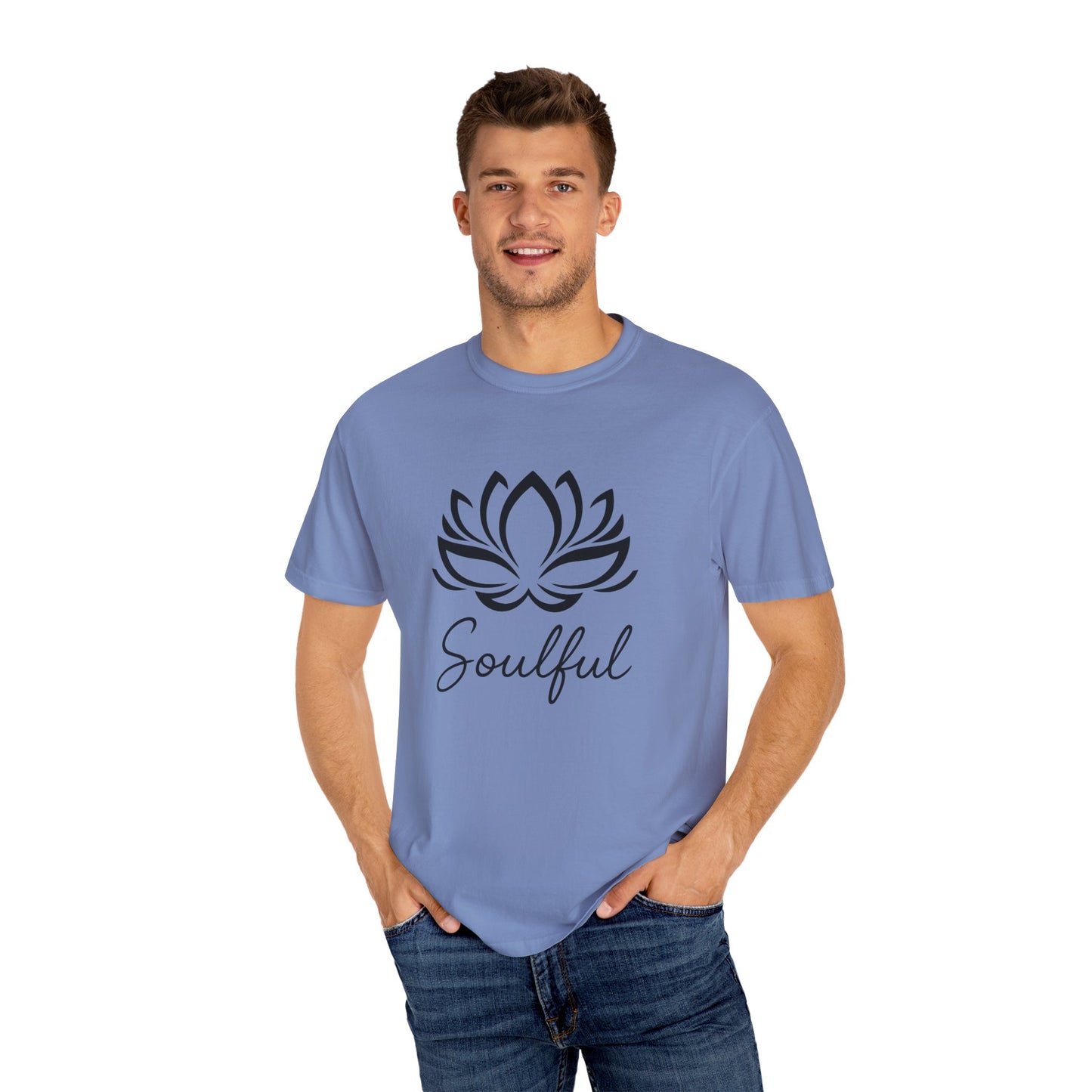 Soulful Lotus T-Shirt | 100% Ring-Spun US Cotton | Spiritual Tee | Mindfulness Shirt | Inner Peace Top